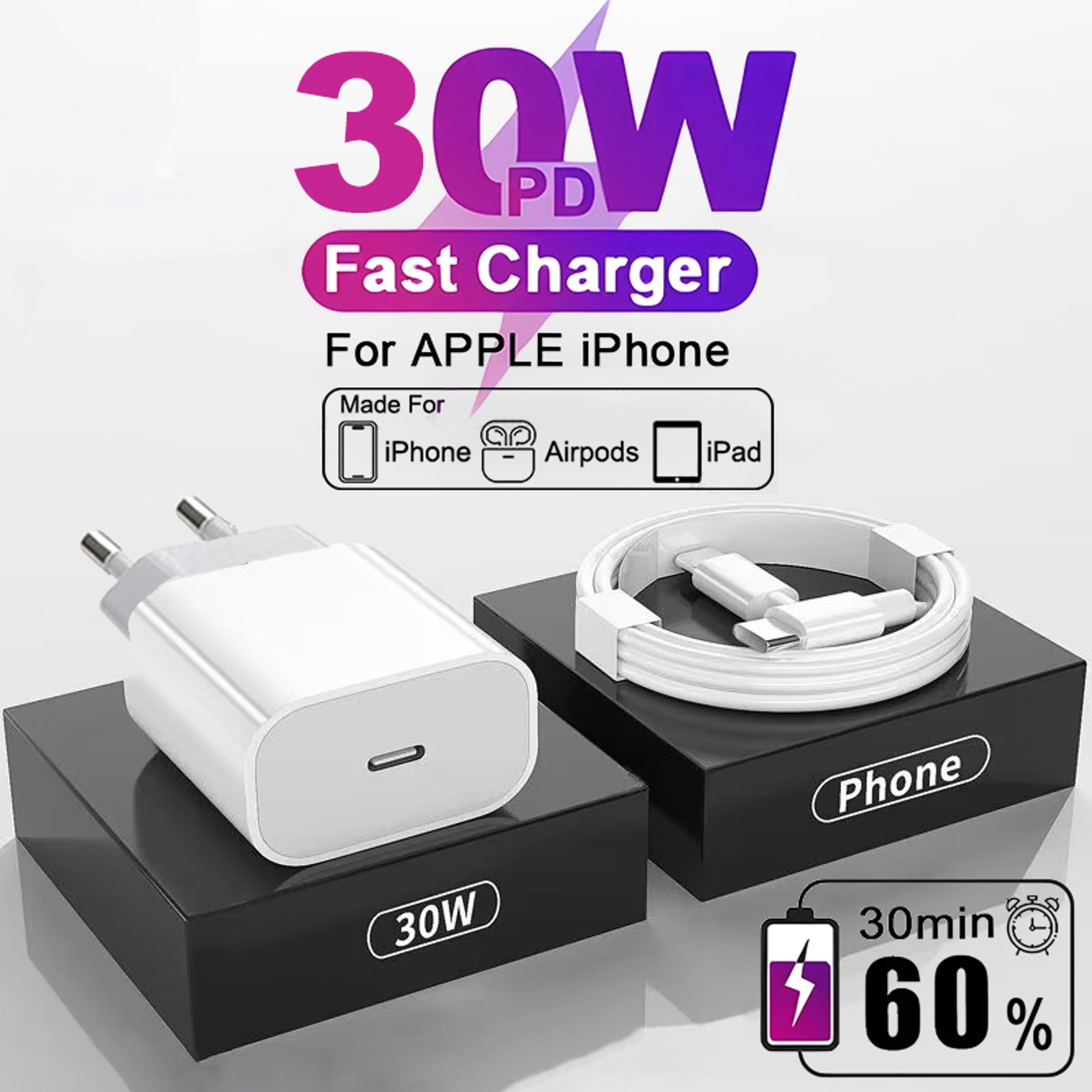 quick charger for iphone, for apple original 30w type c charger, mini fast chargin cables