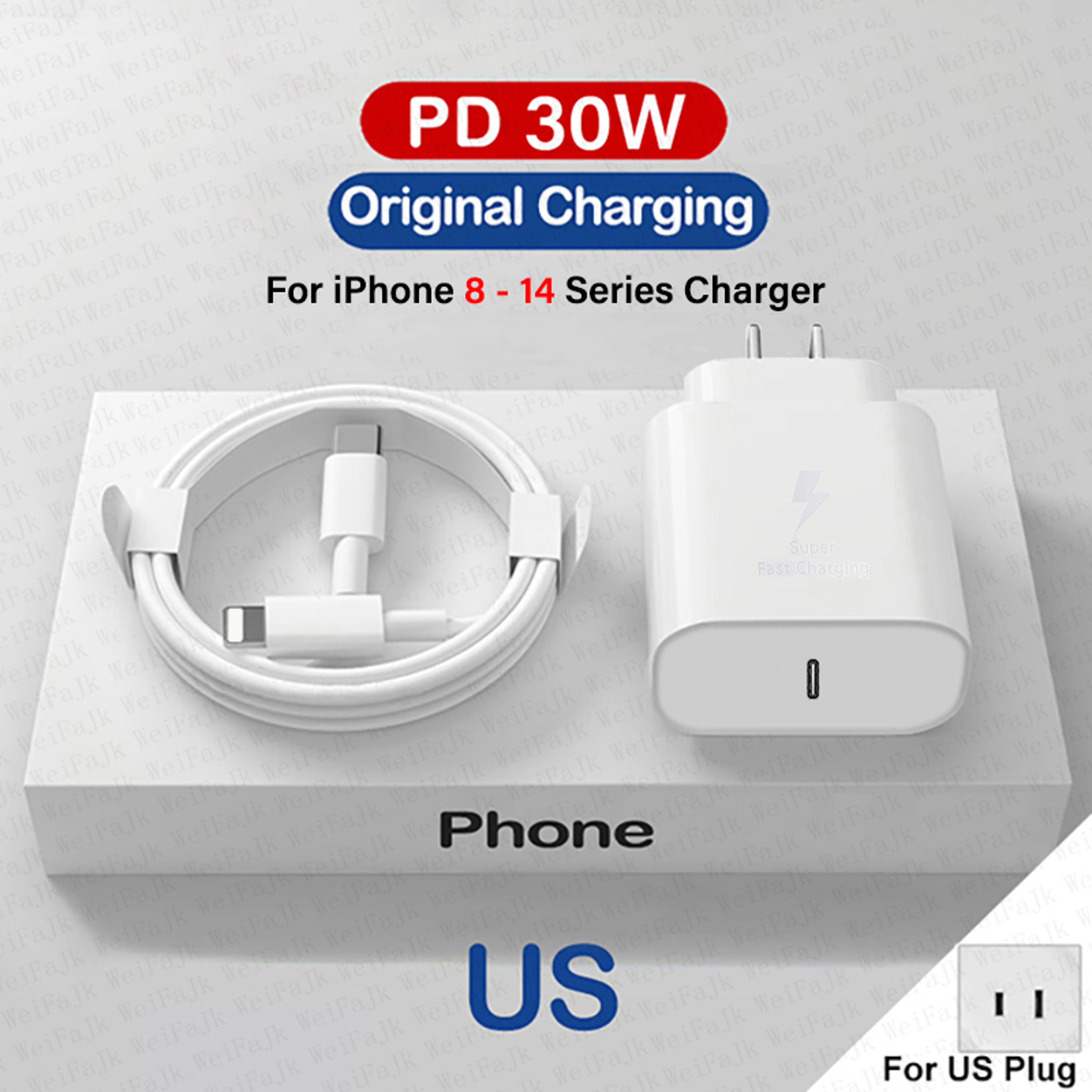 Quick Charger For IPhone For Apple Original 30W Type C Charger Mini Fast Chargin Cable 10