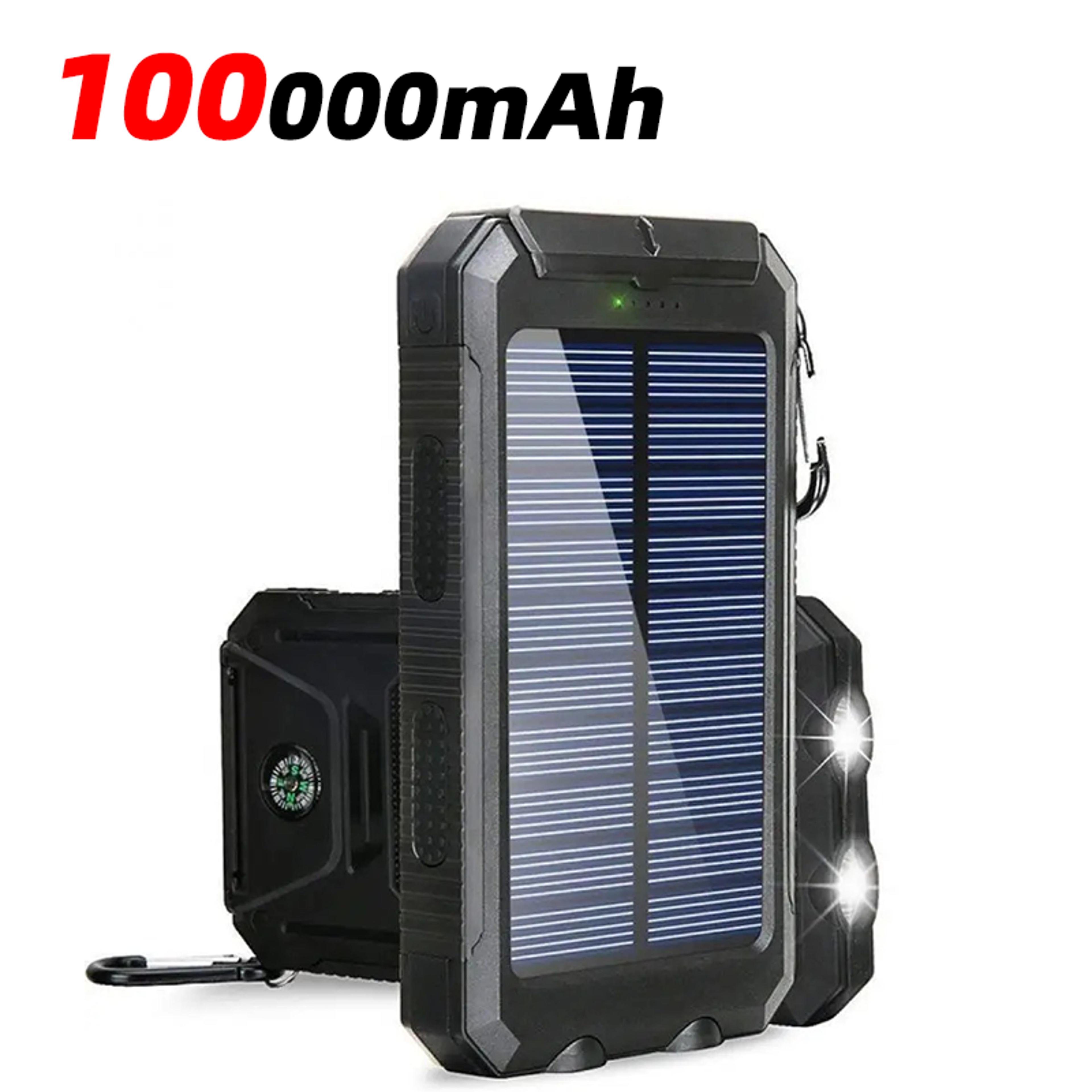Outdoor Waterproof Solar Power Bank Two Way Fast Charging Power Bank Flashlight Portable Charger Fo 11