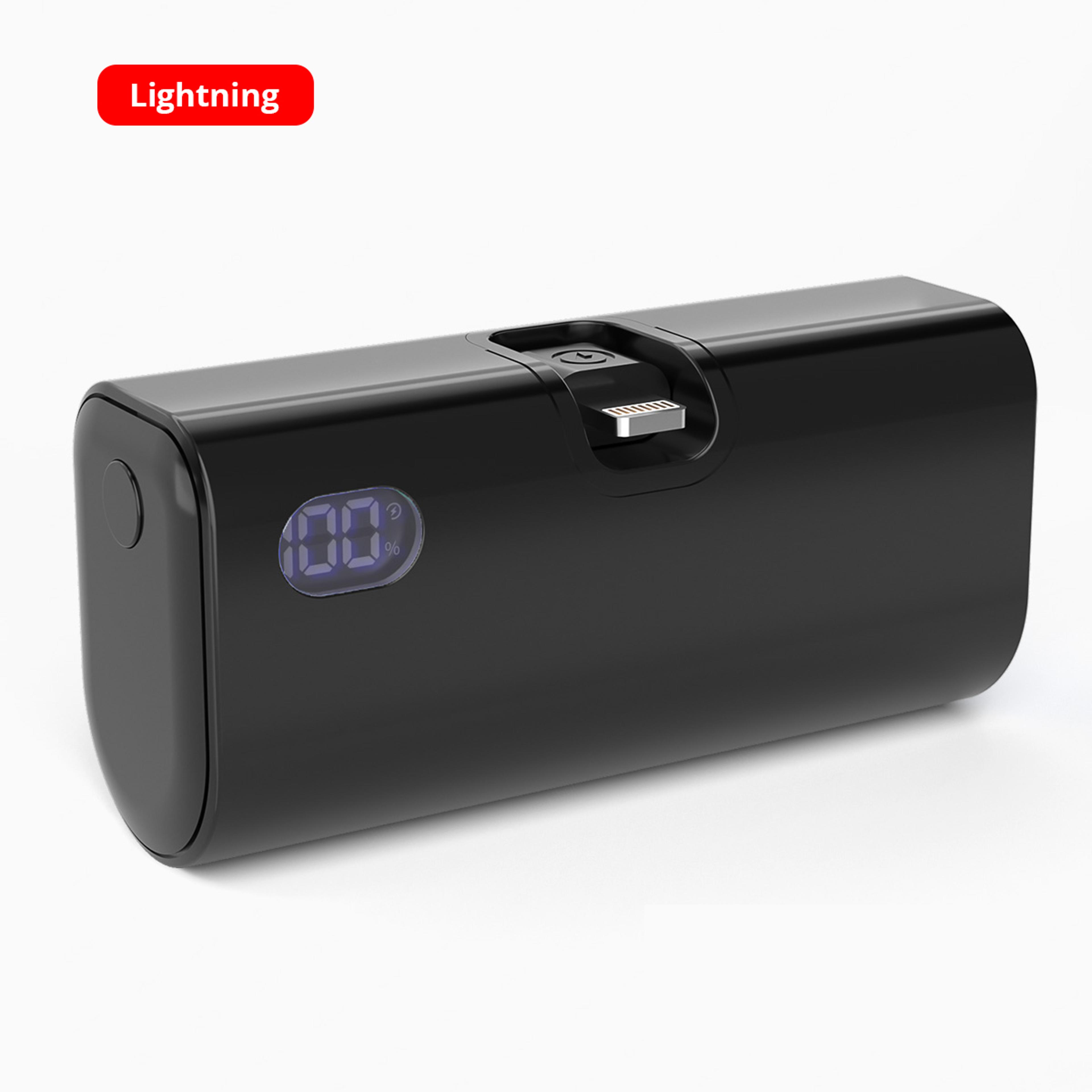 Fast Charging Portable Charger Mini Power Bank Foldable USBC Lightning External Battery For IPhone  8