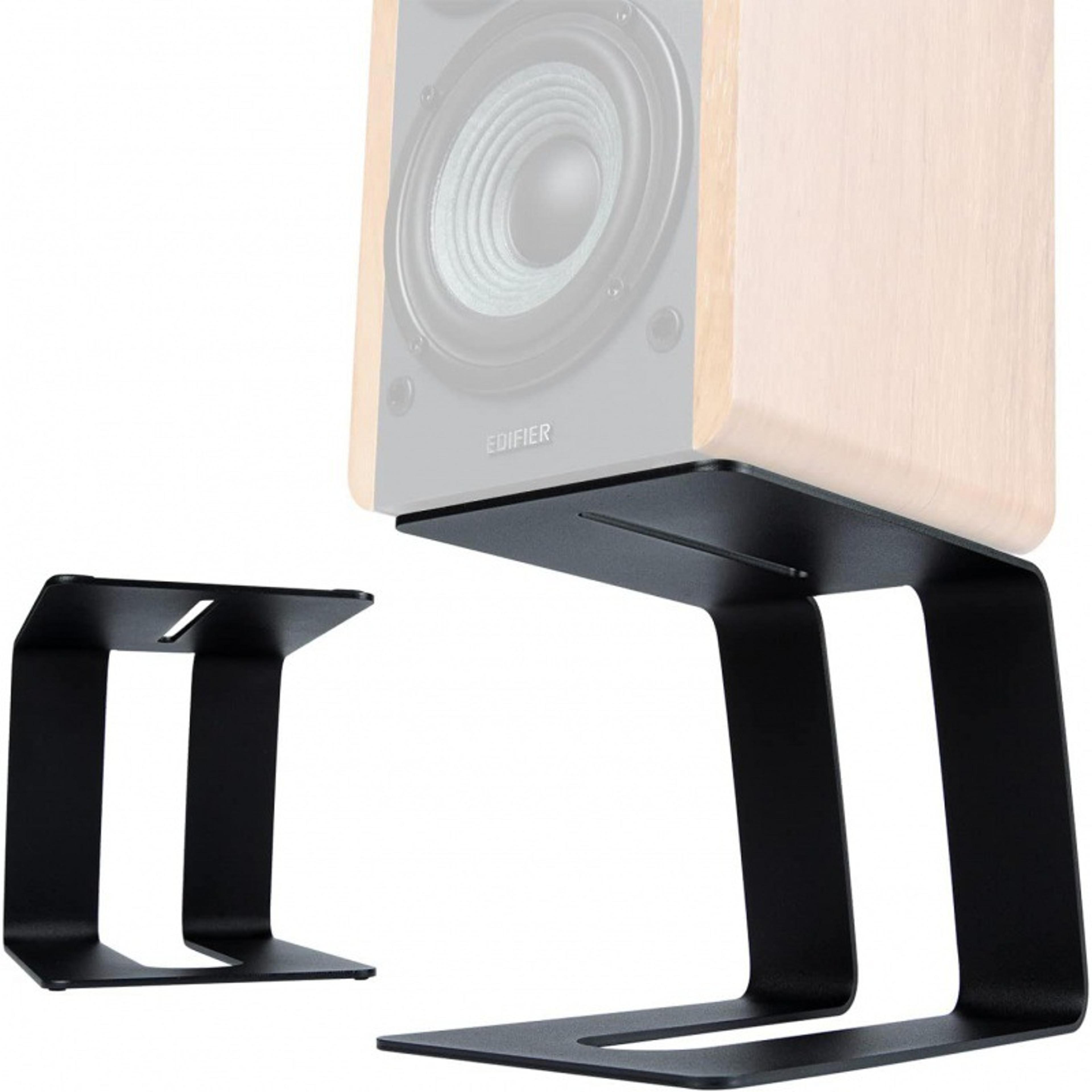 studio monitor support rack, professional desktop speaker stand, speaker holder, tabletop device riser, bookshelf