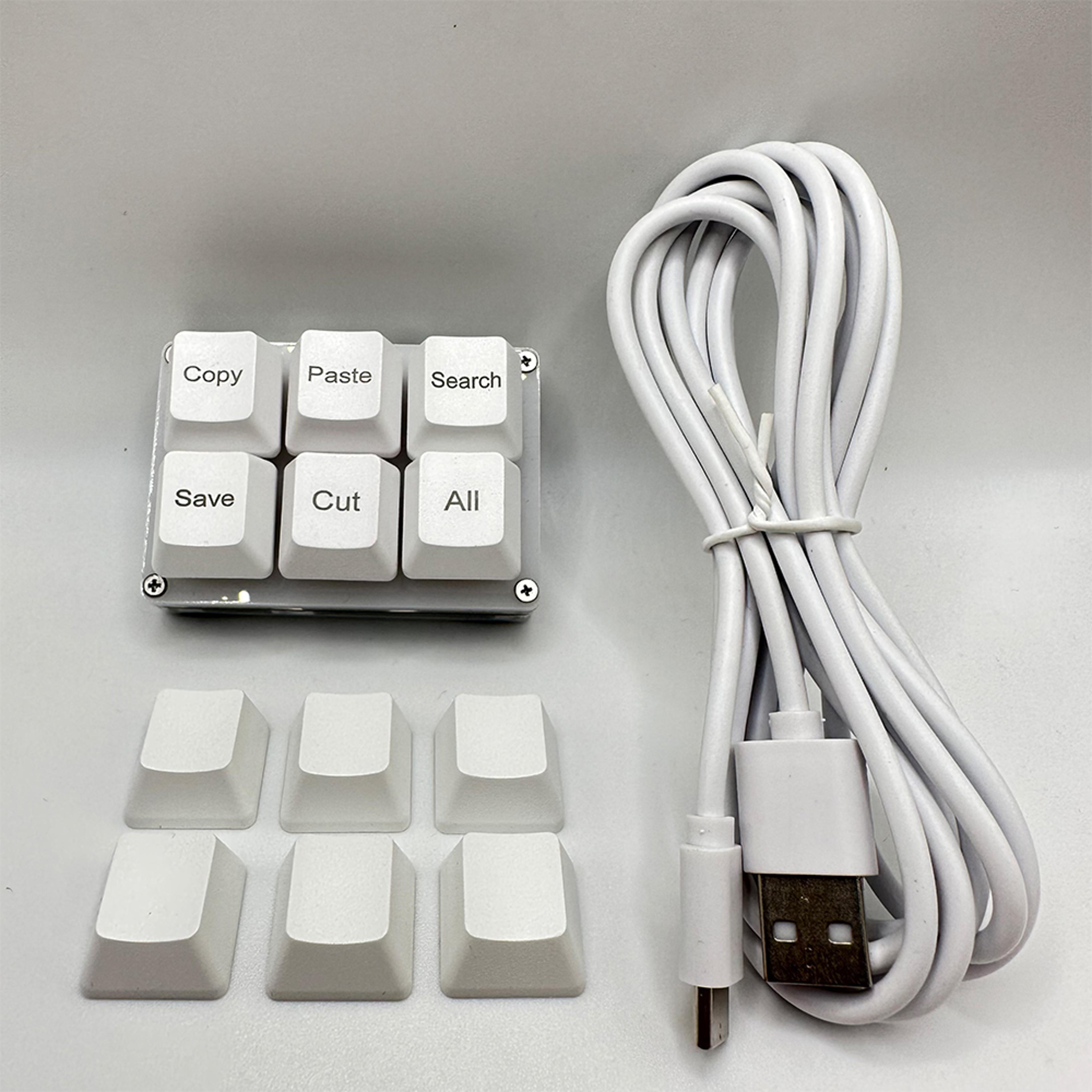 One Handed OSU Keypad 6 Keys Copy Paste Search Save Cut Keyboard Programmable Mechanical Shortcut M 2