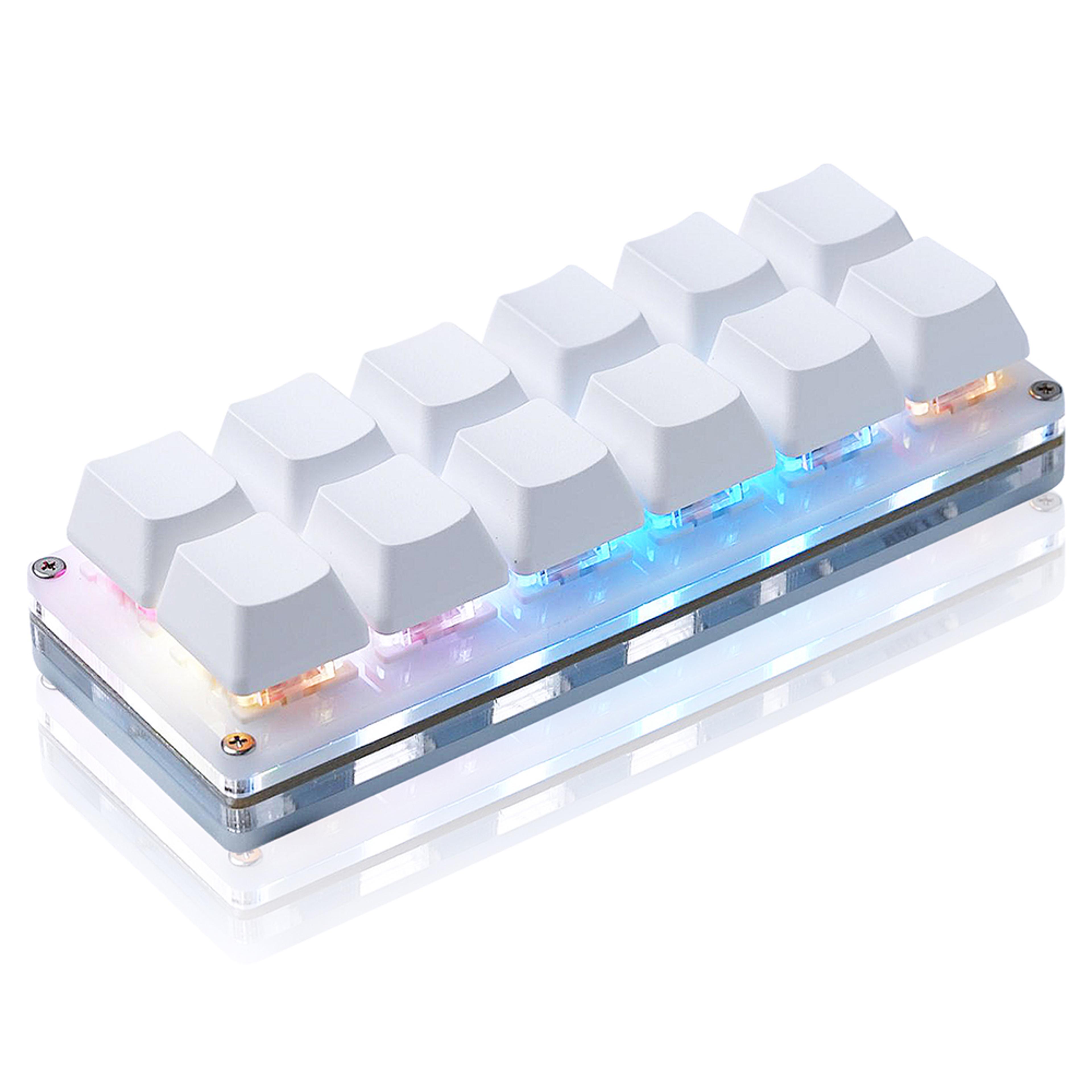 One Handed Keypad USB C Wired 12 Keys Mini Mechanical Gaming Keyboard Programmable Hot Swappable Ke 6