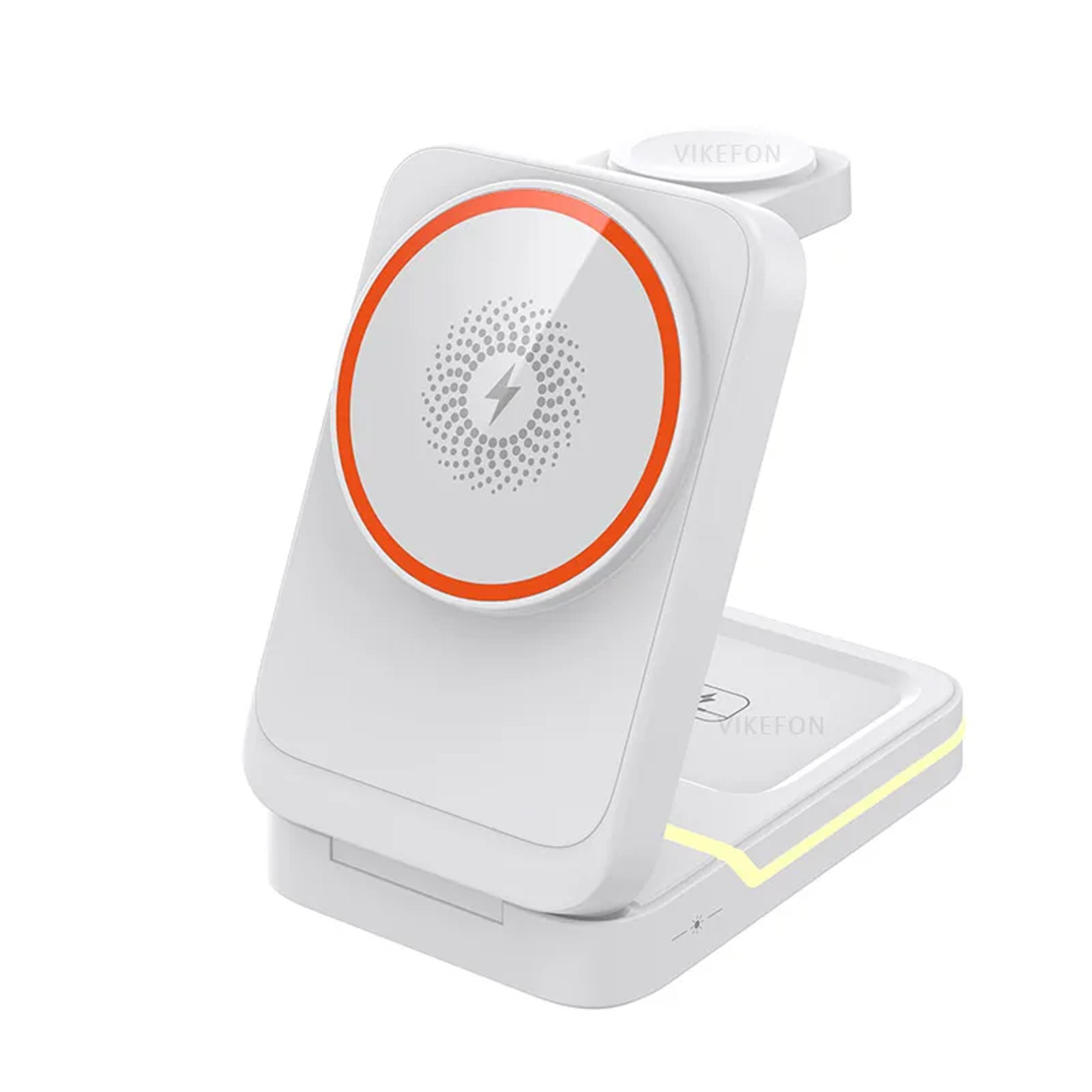 Travel Fast Wireless Charger Stand Magnetic Foldable Charging Station For Phones And Smart Devices 6