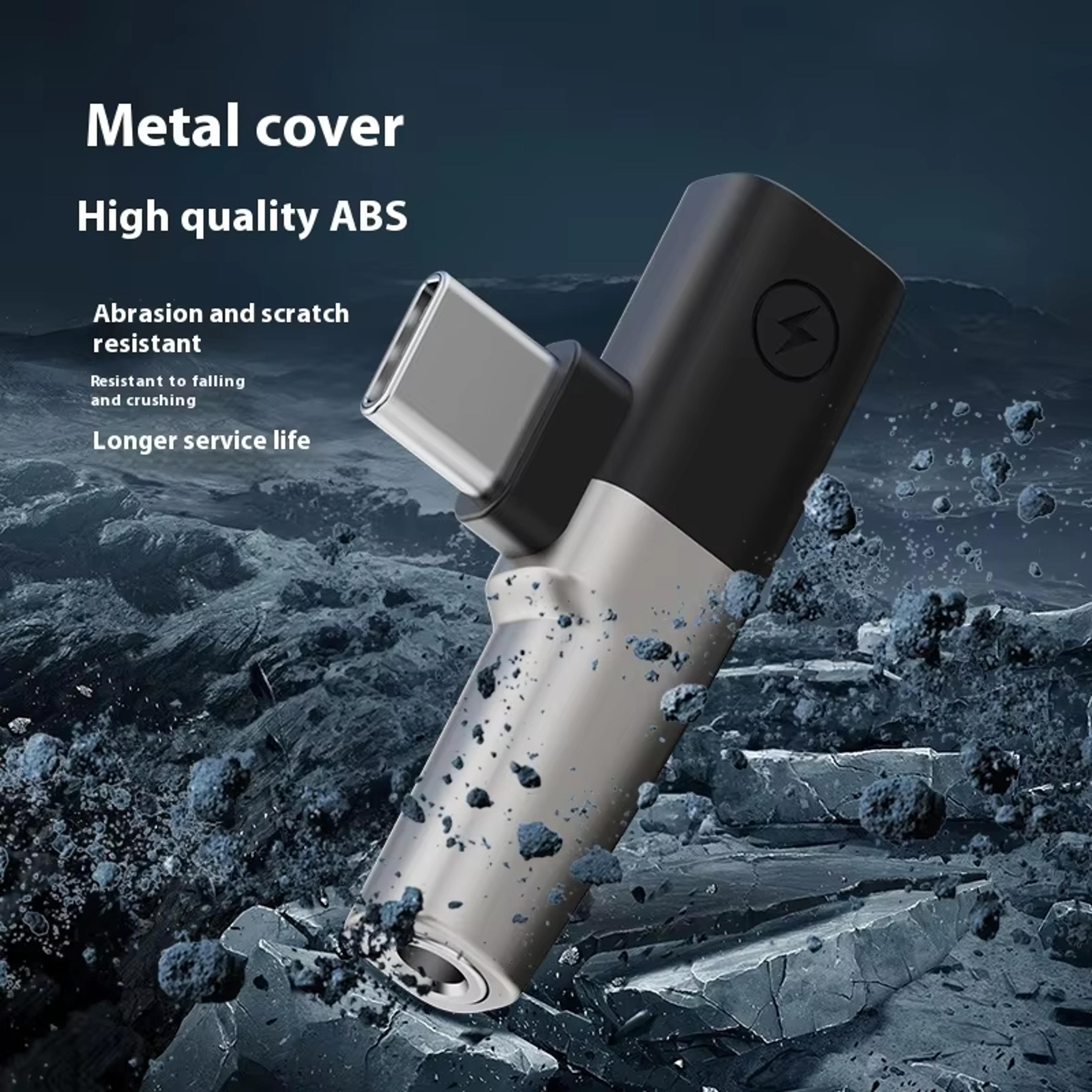 Premium USB C To Audio  Fast Charging Adapter Splitter 5