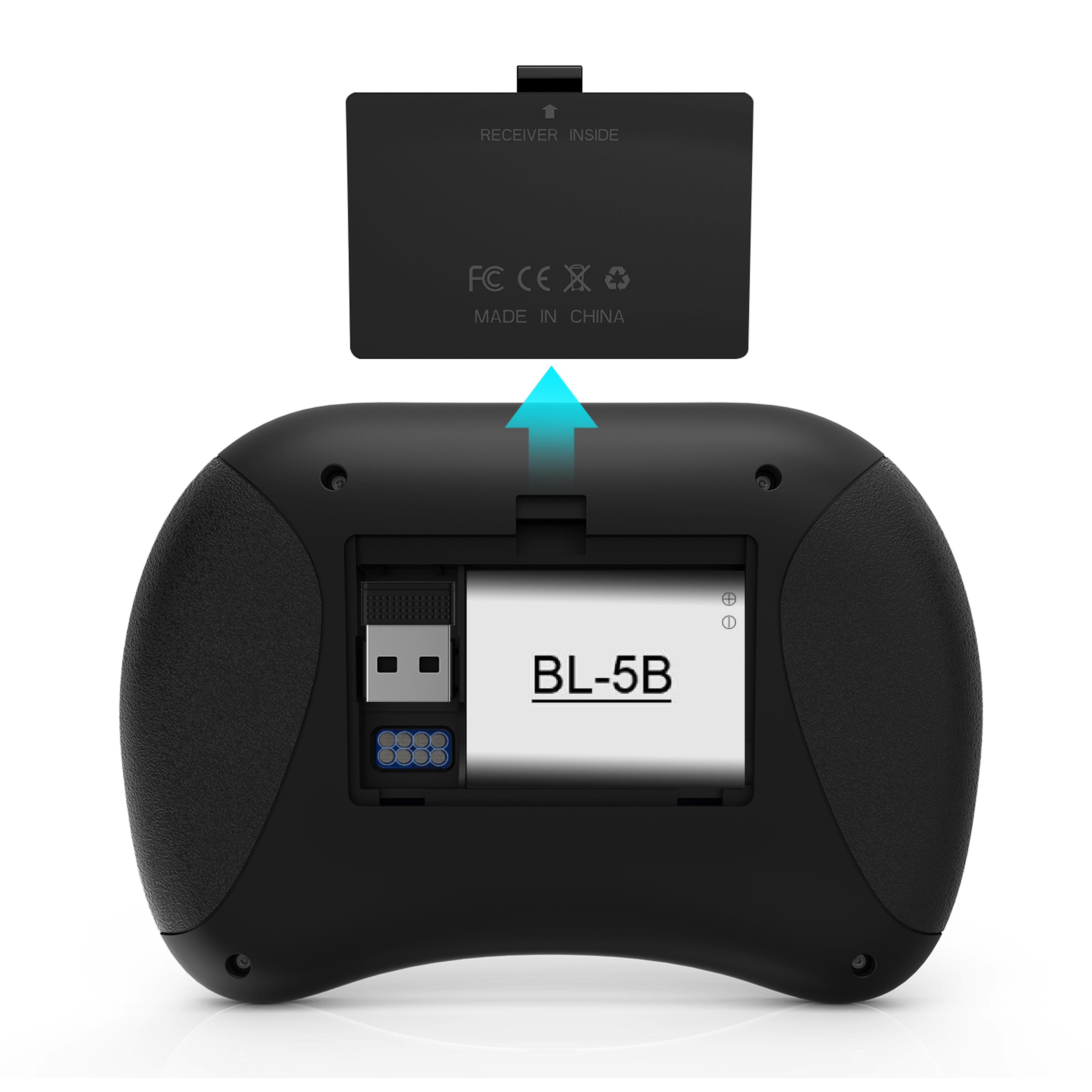 Wireless Mini Keyboard With Touchpad And RGB Backlit Remote Control 2