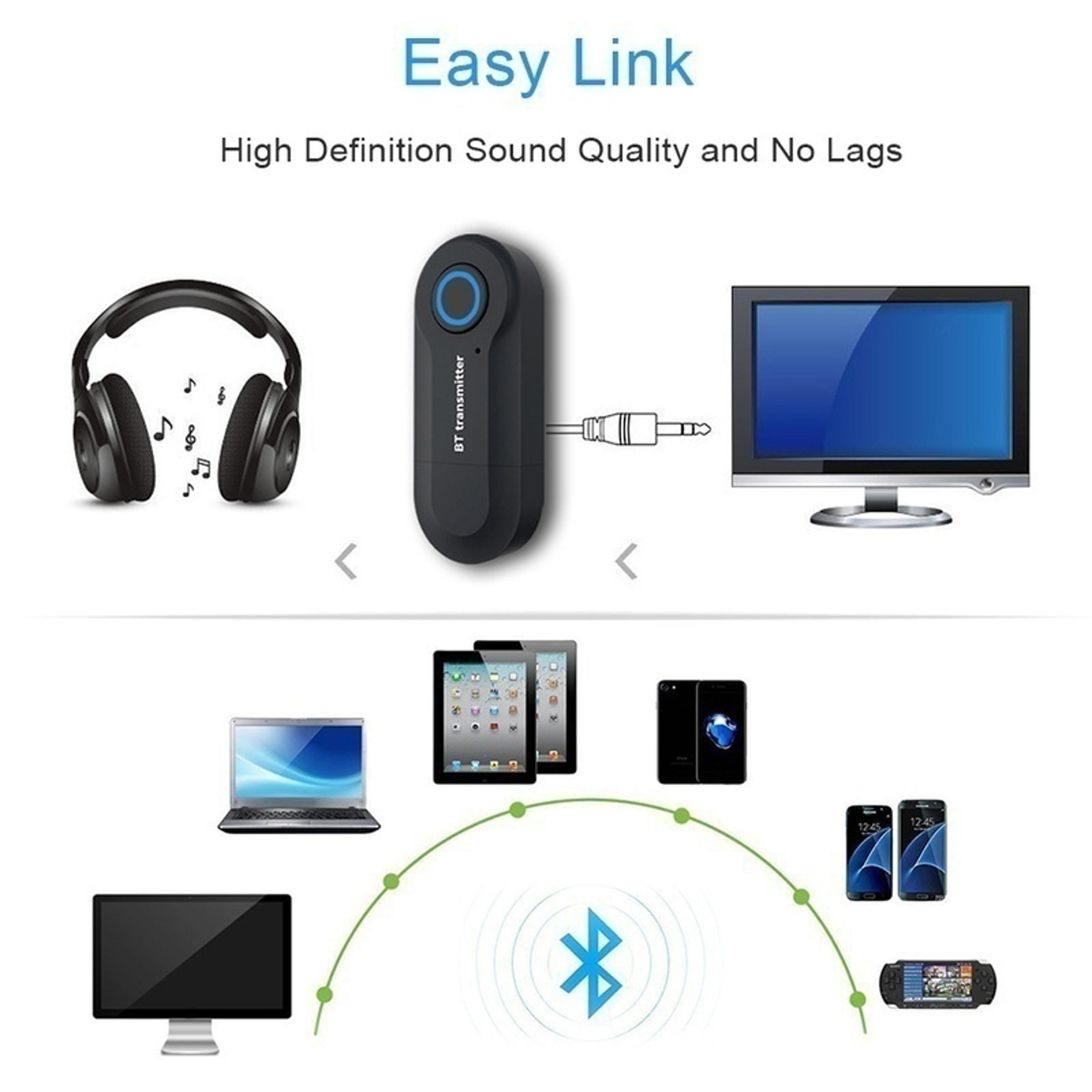 Premium Wireless Bluetooth Transmitter Audio Adapter For TV PC Phone 3