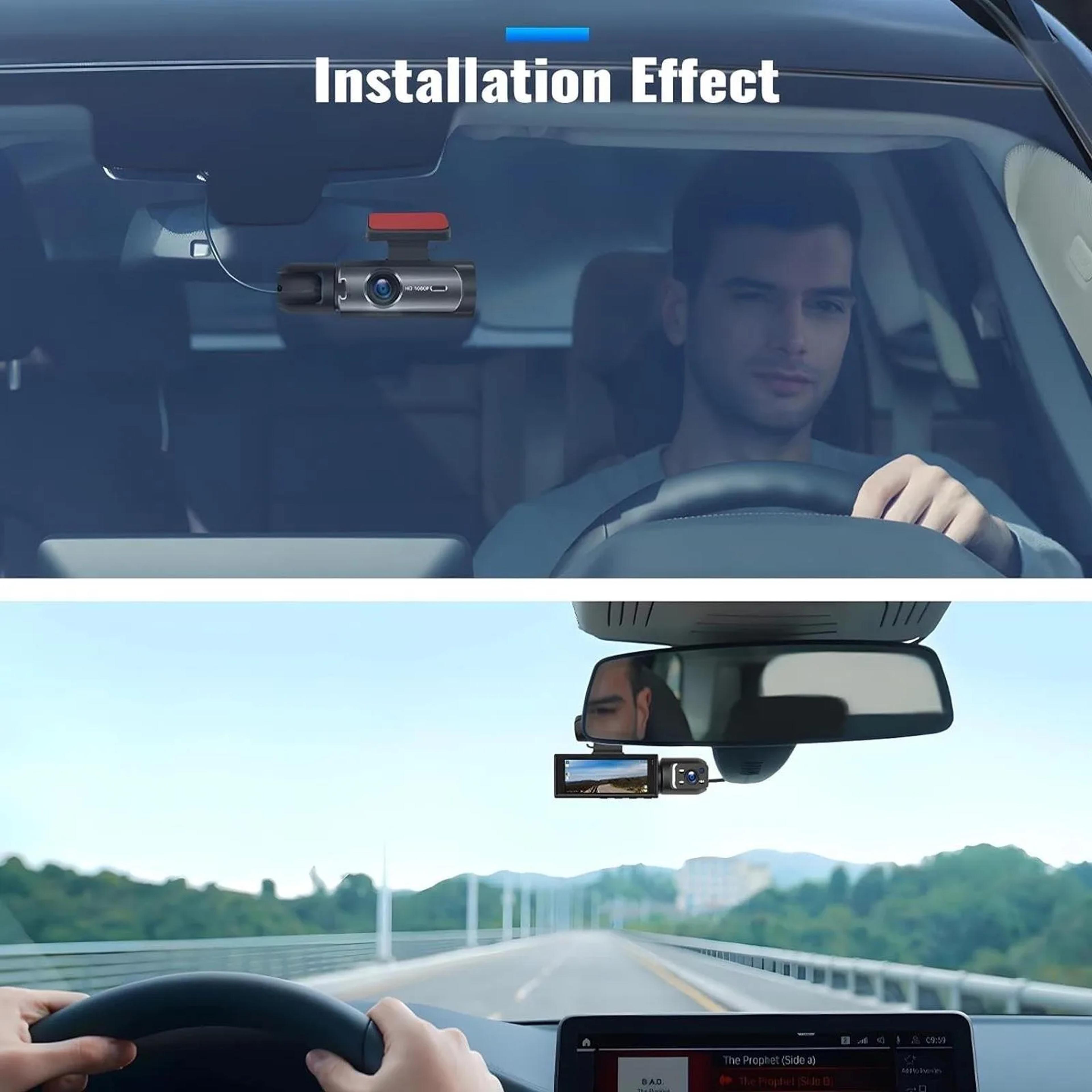 SecureView Dual Lens Dash Cam With Night Vision  Front Rear Recording 2
