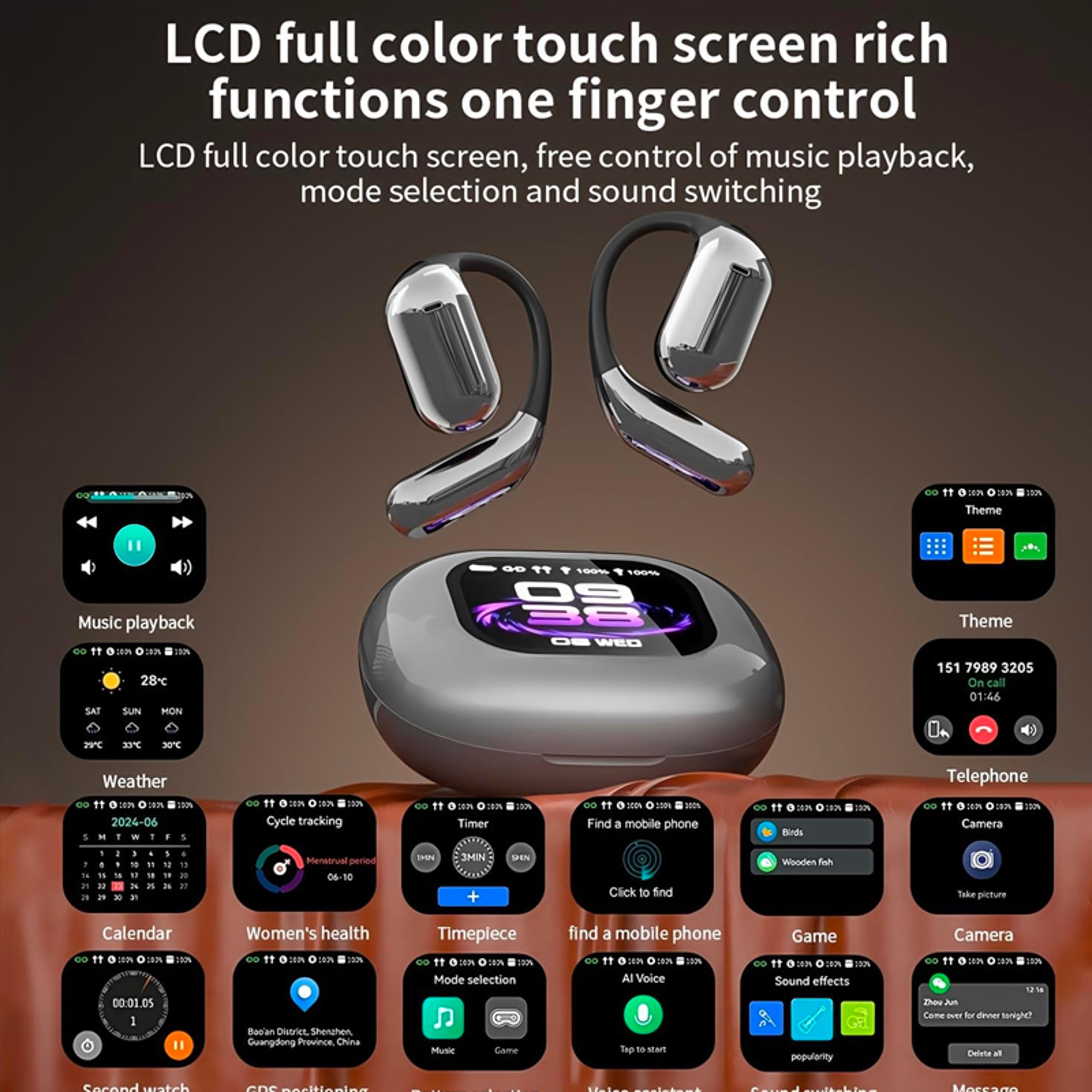 TalkBridge AI Translator Earbuds With LCD Touch Screen  Real Time Language Translation 2