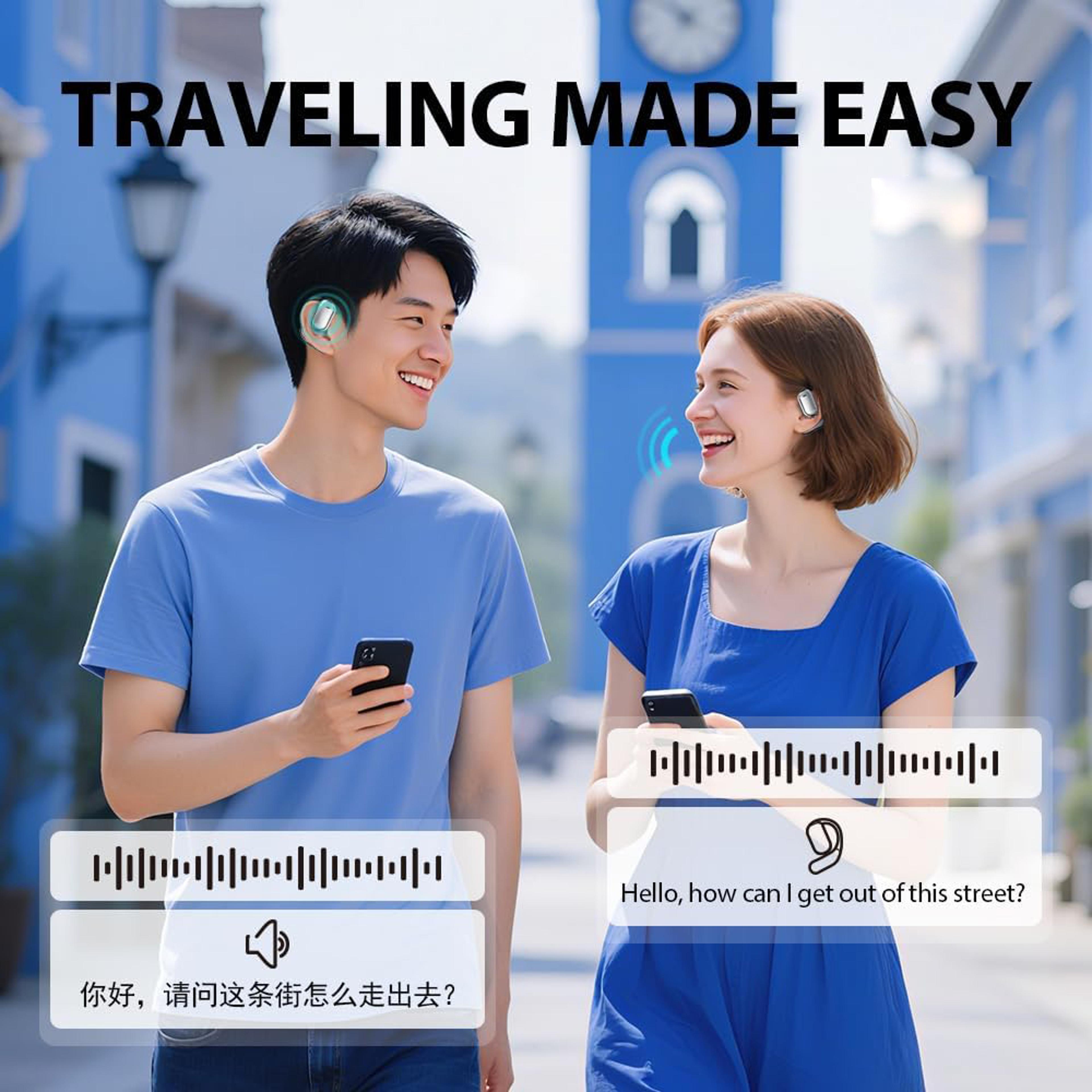 TalkBridge AI Translator Earbuds With LCD Touch Screen  Real Time Language Translation 4
