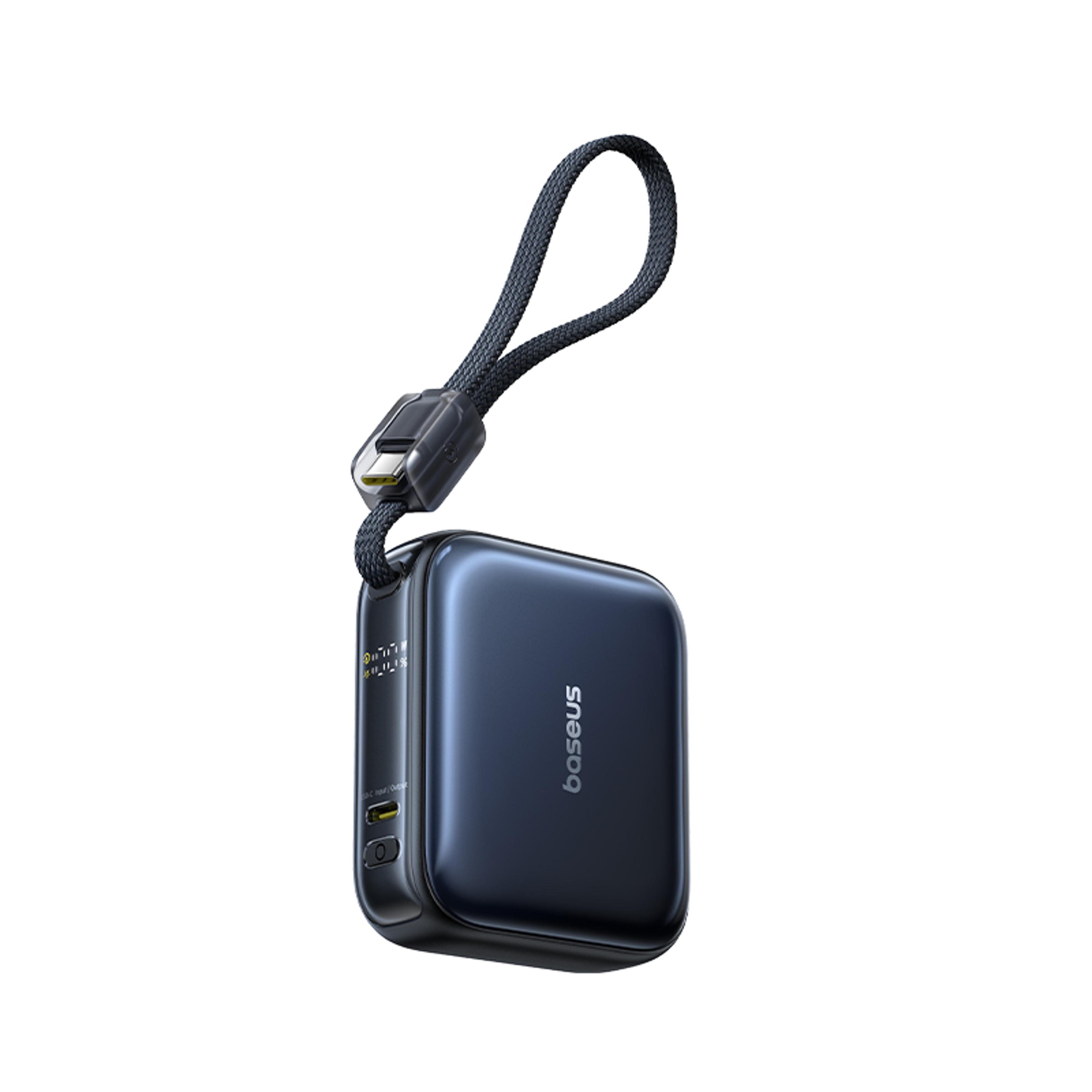 power pocket mini fast charging power bank with built in usb c cable