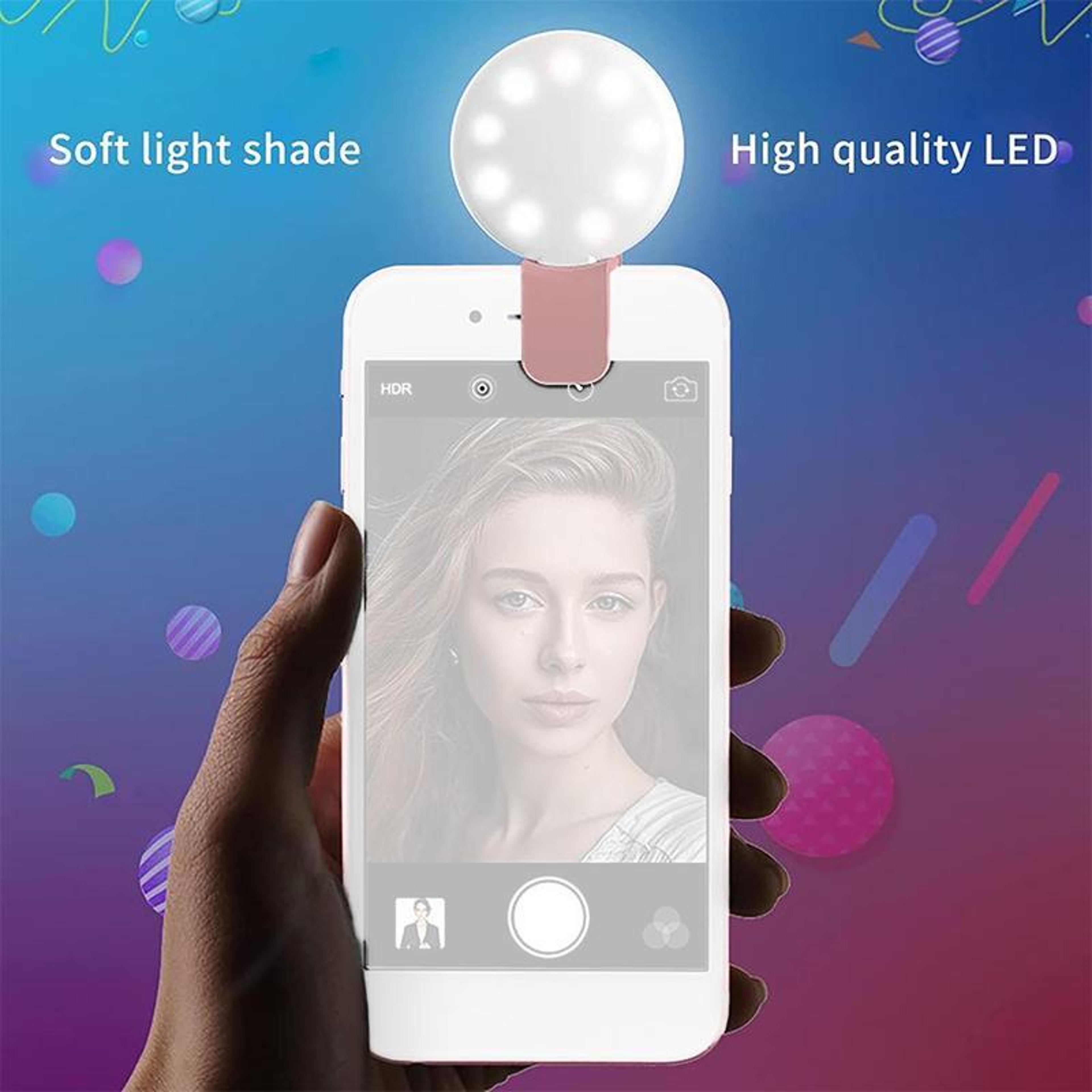 Portable LED Selfie Light Clip On Phone Fill Light For Mobile Photography 2