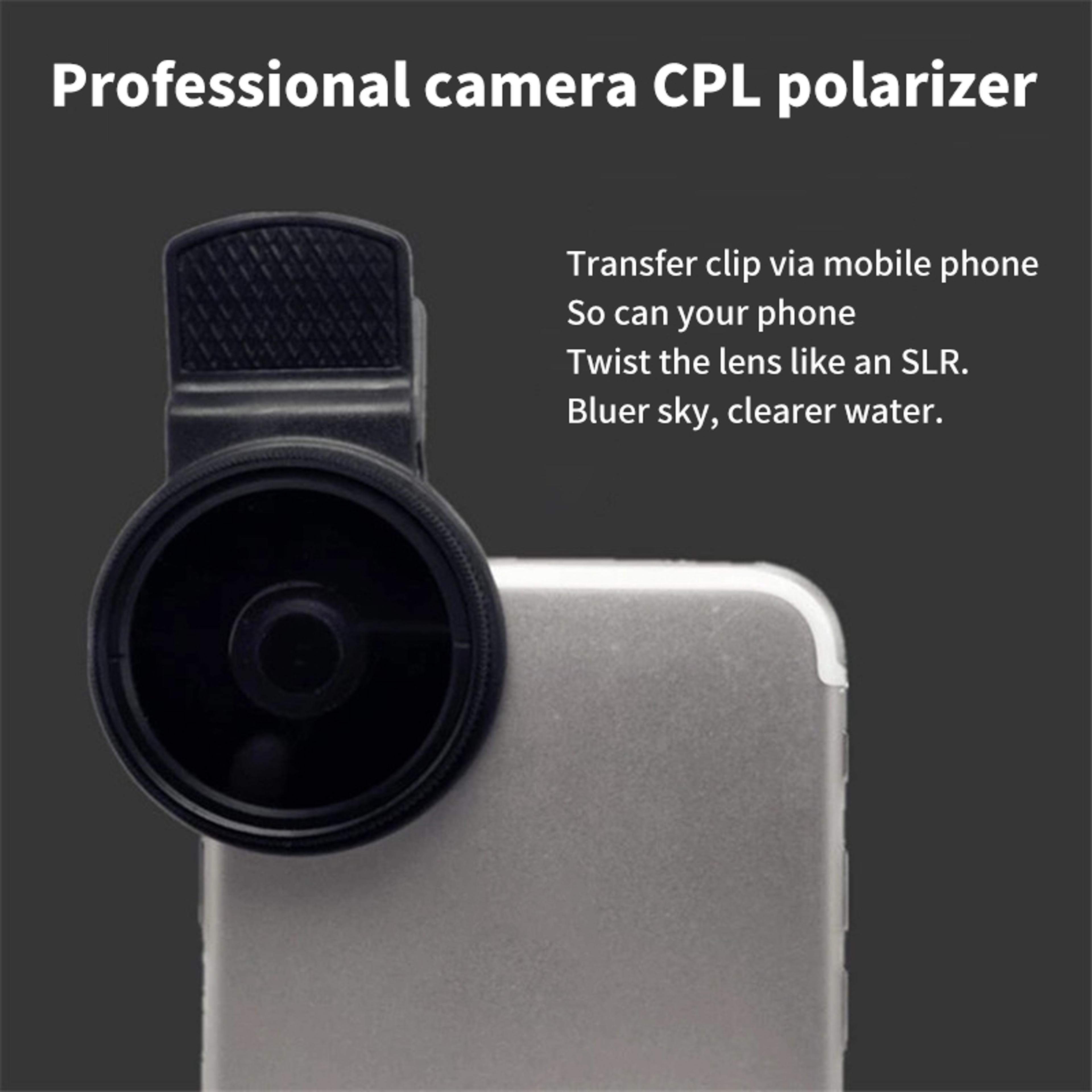 CrystalClear CPL Filter Camera Lens Polarizer For Reflection Free Photos 1