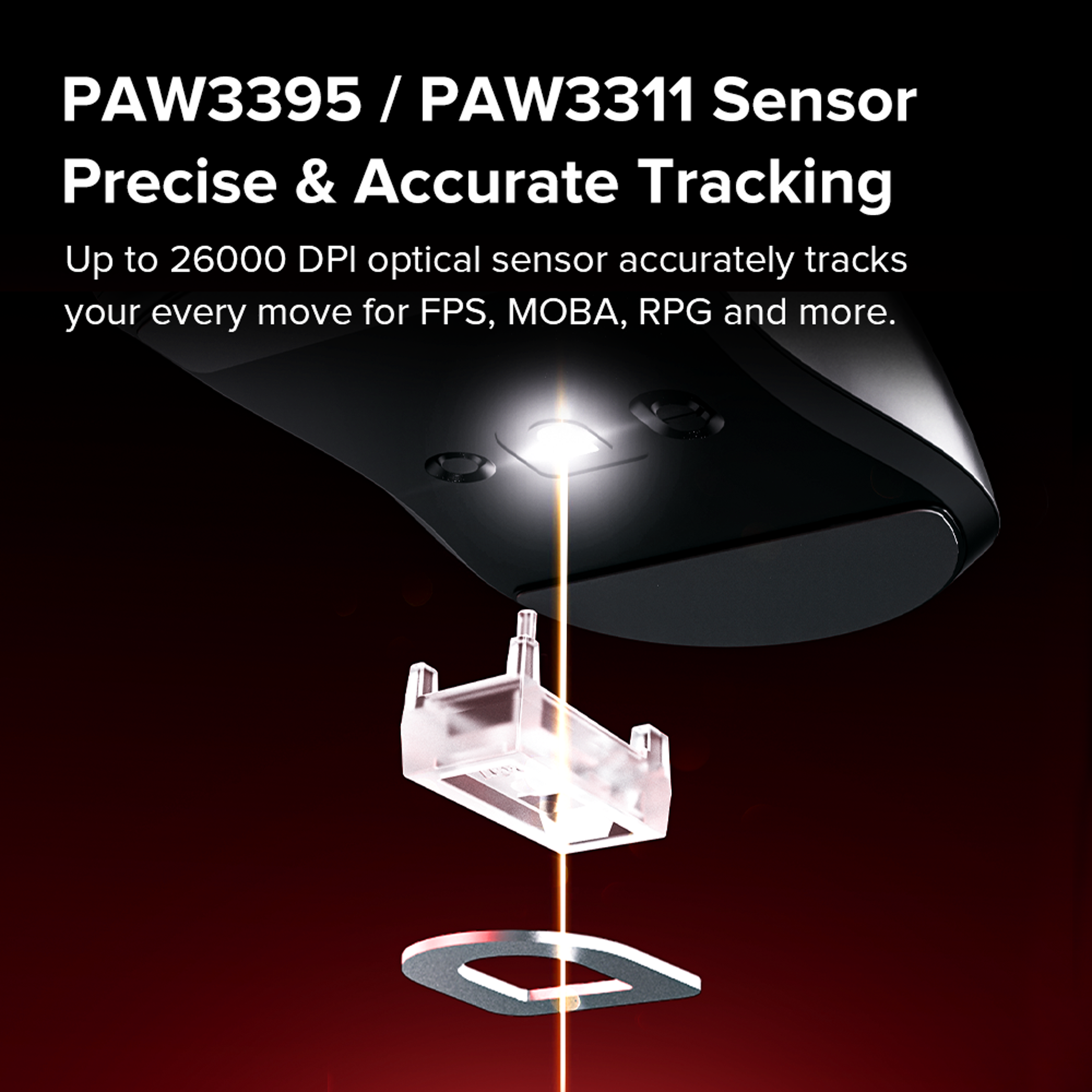 Mini Ultra Light Wireless Gaming Mouse With Sensor  Polling 5