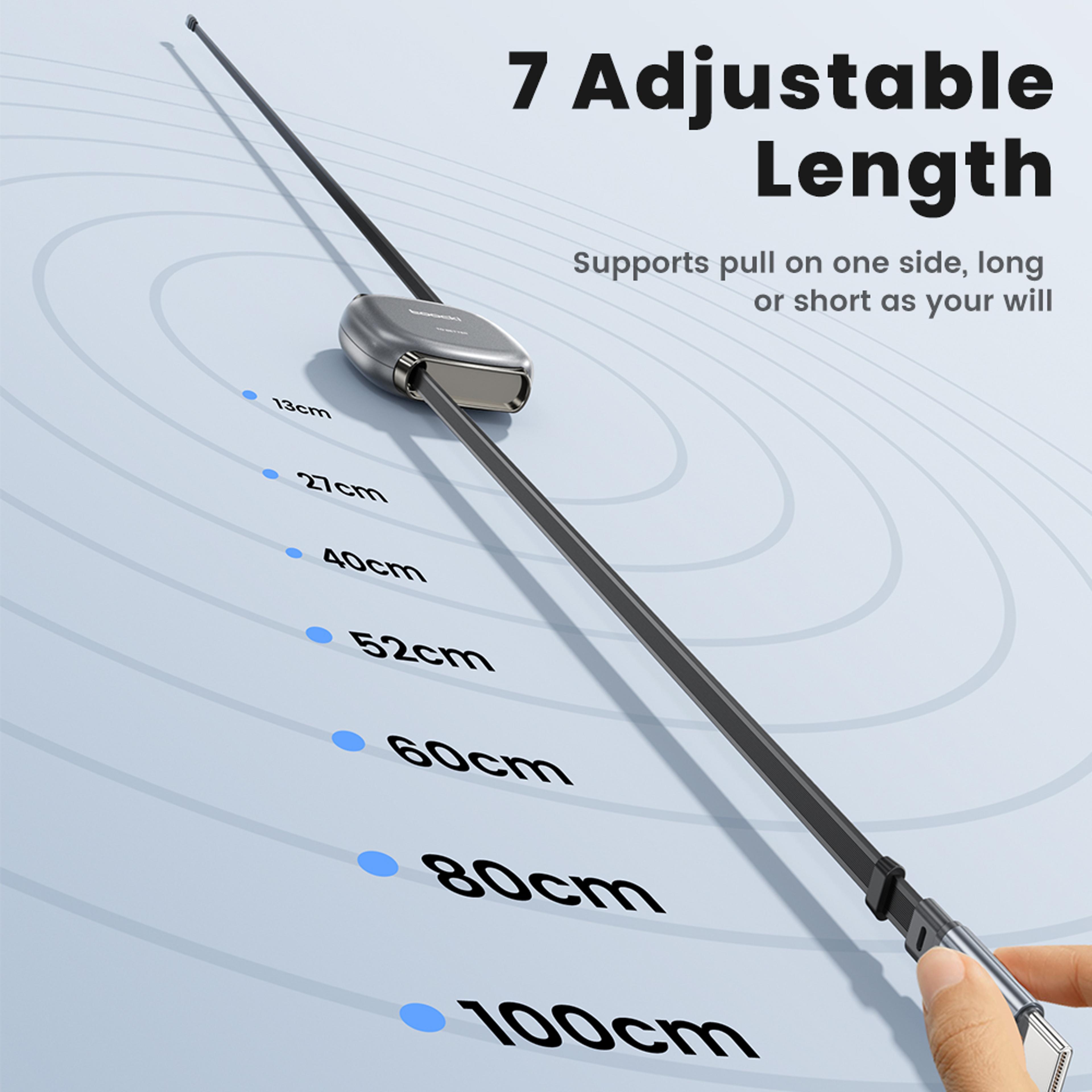 Flex Charge Retractable USB C Cable Fast Charging Cord 1