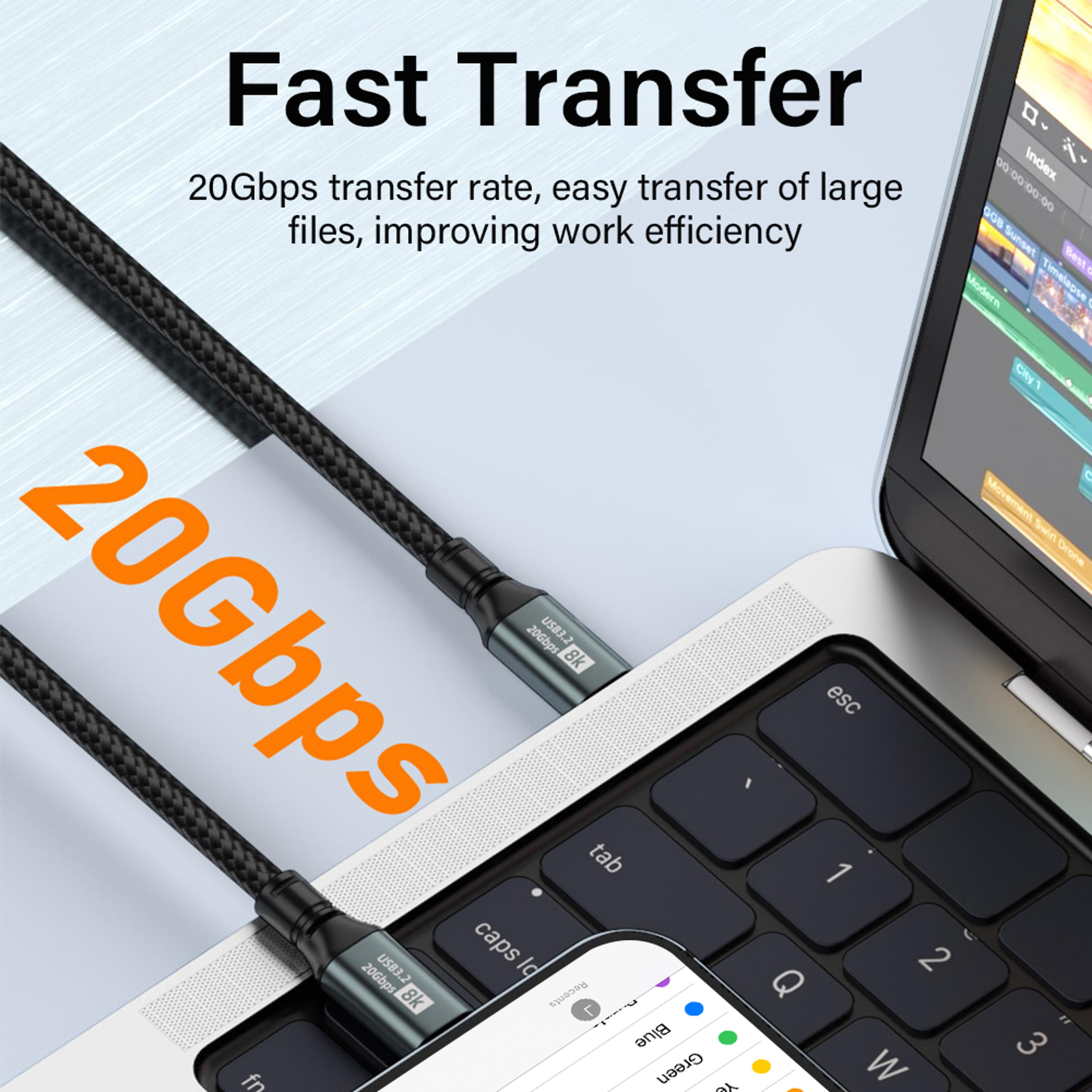 Power Link USB C Cable With Data Transfer  Video Support 2