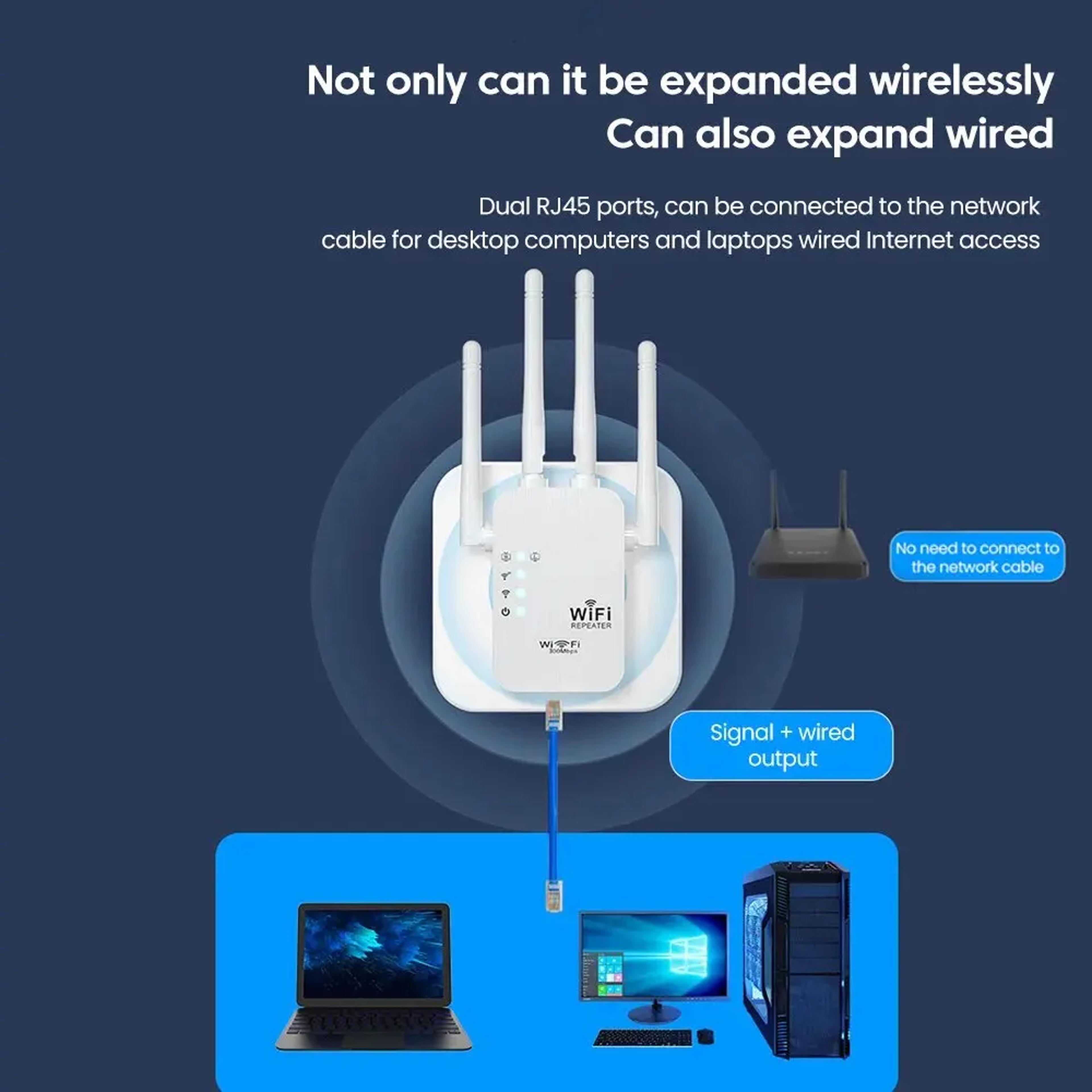 Smart Boost Long Range WiFi Extender Wireless Signal Repeater  Router Amplifier 3
