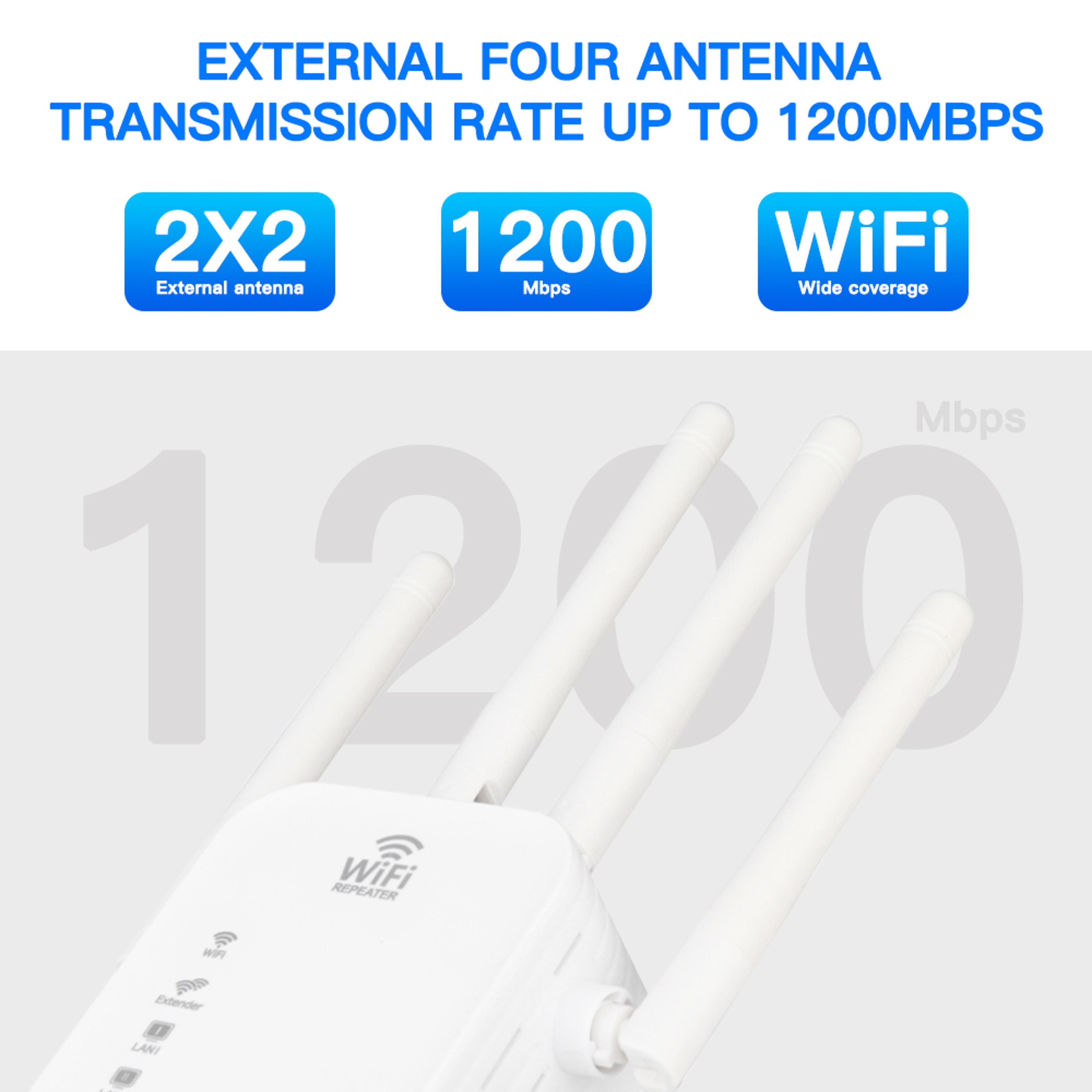 Dual Band WiFi Range Extender  Signal Booster For Home And Office 1