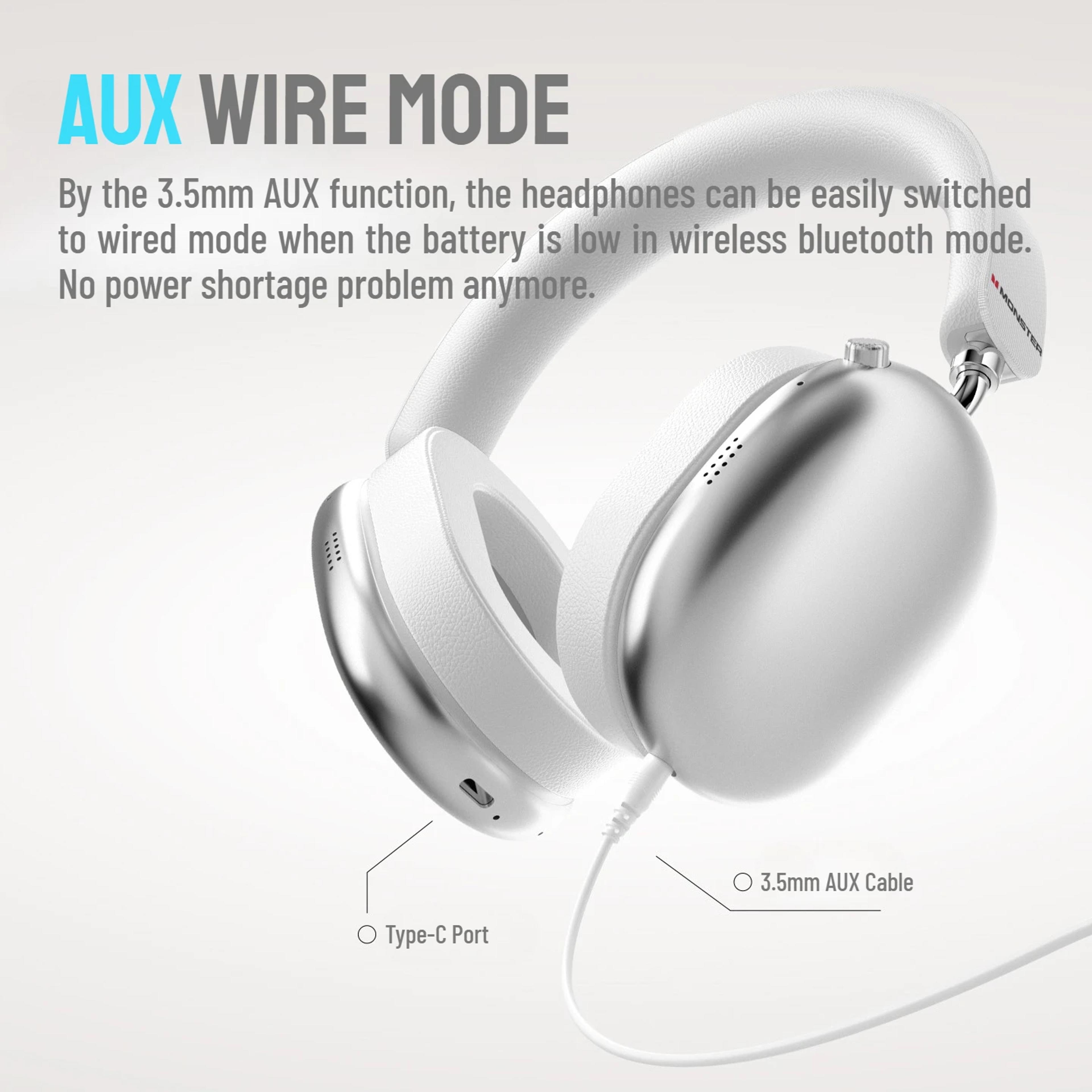 Pro ANC Wireless Over Ear Headphones With Bluetooth  Deep Bass 3
