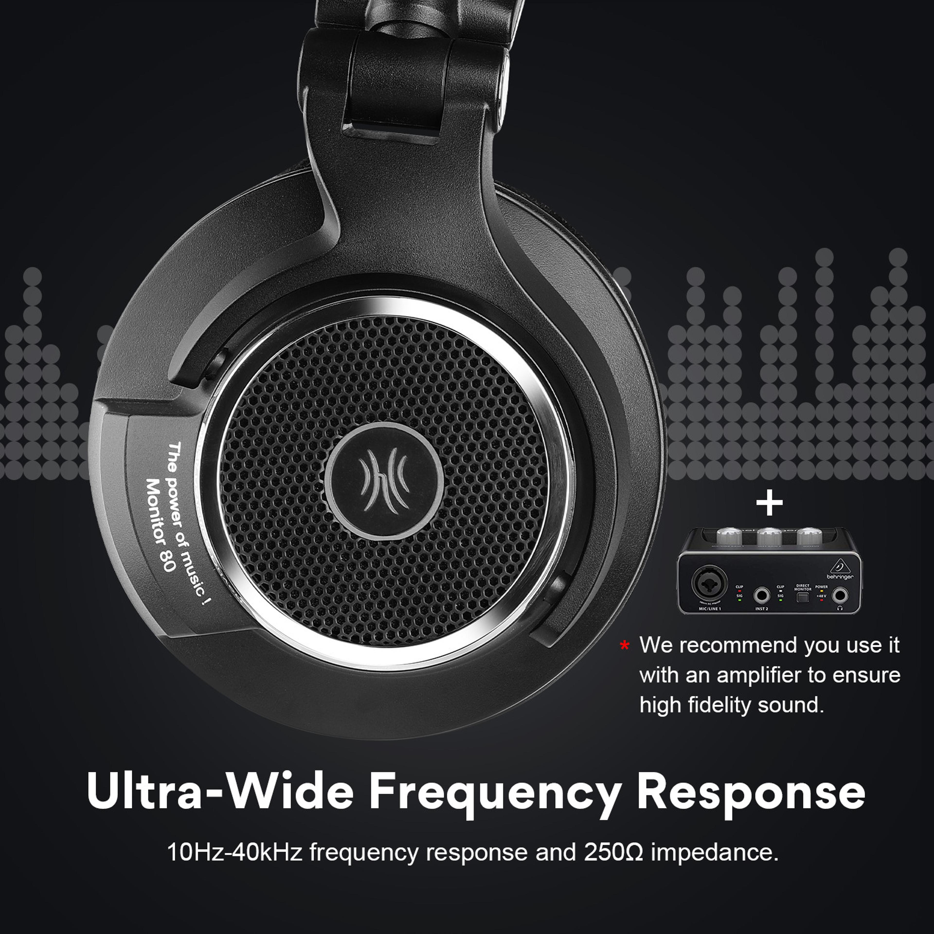 Monitor Open Back Audiophile Headphones With Hi Res Audio  Studio Sound 3