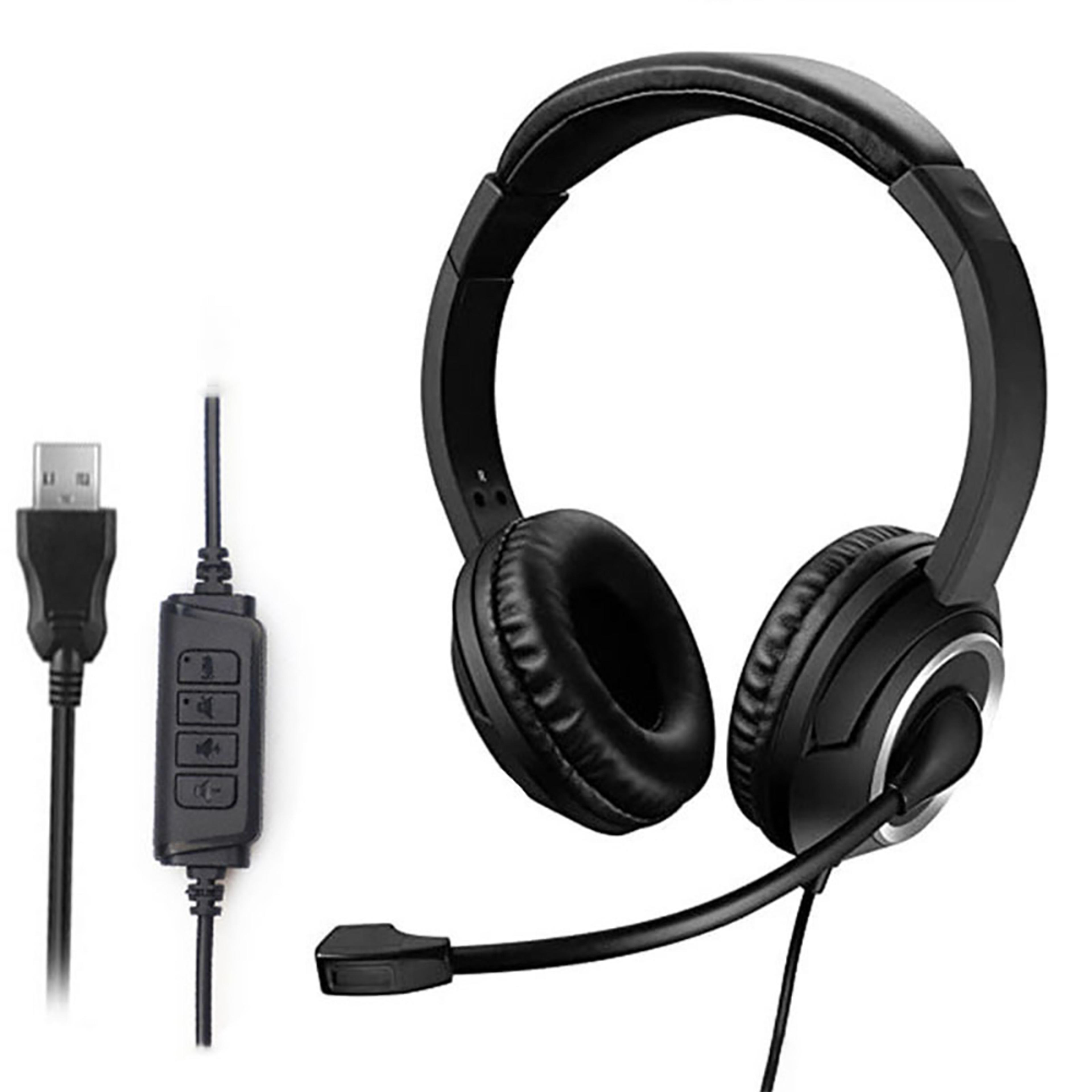 Clear Voice Pro USB Headset With Noise Cancelling Microphone For PC Laptop  Call Center Use 5