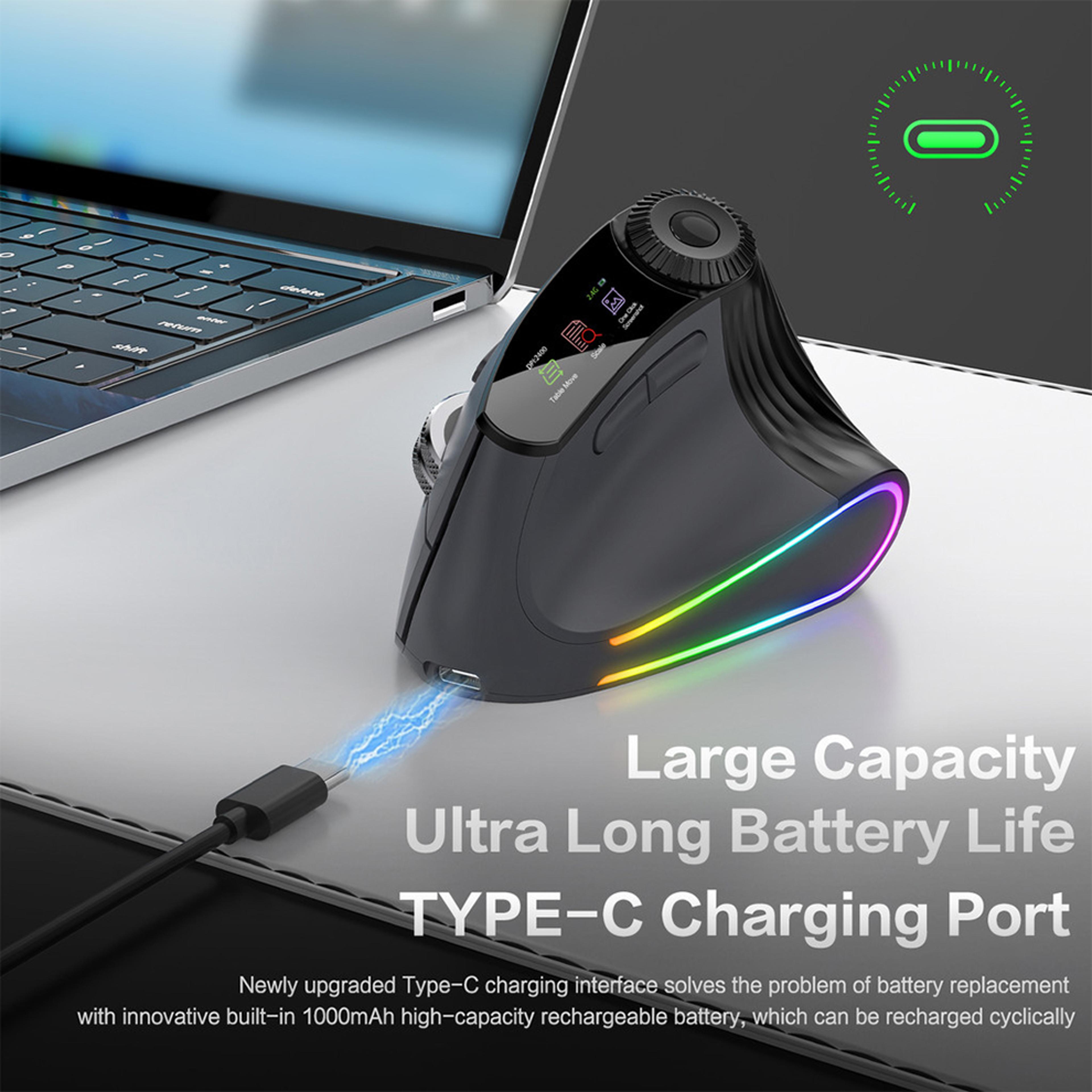Wireless Mouse With Flying Scroll Bluetooth Gaming Rechargeable Precision Control 4
