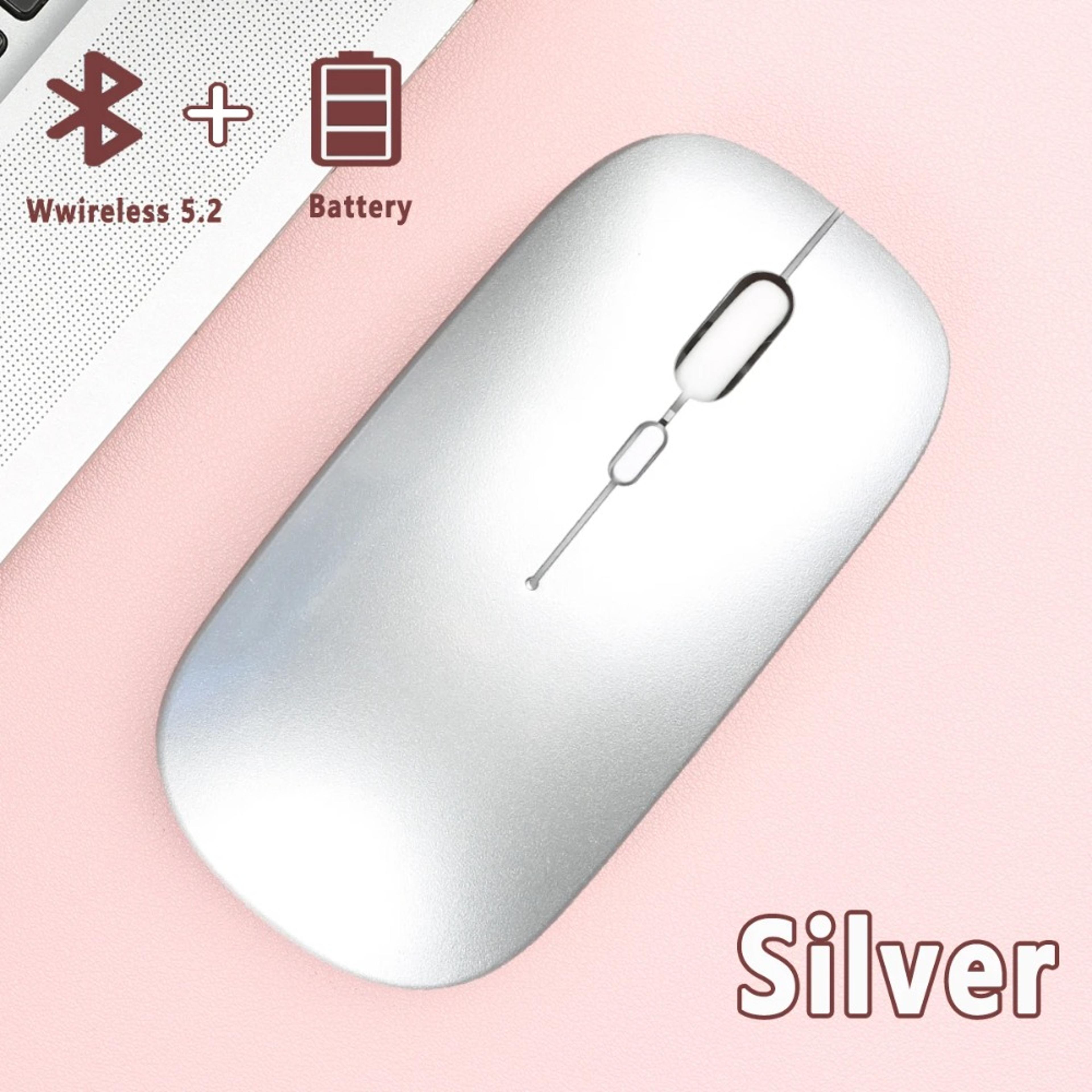 Silent Wireless Bluetooth Mouse For Laptop Tablet Ergonomic Noiseless Optical Mouse 7