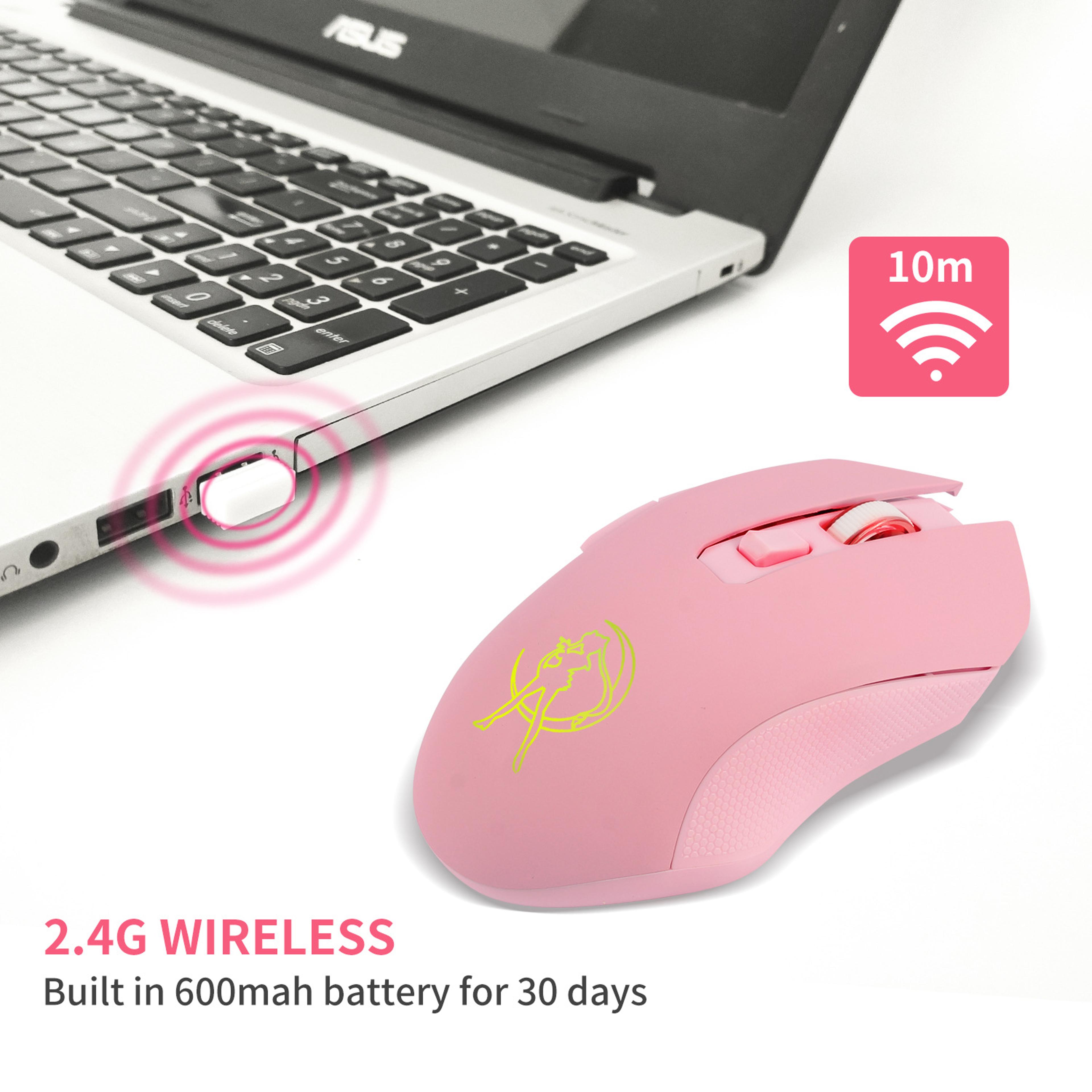 Rechargeable Wireless Mouse Gaming Mouse DPI Adjustable DPI Mouse Buttons Ergonomic Design 1