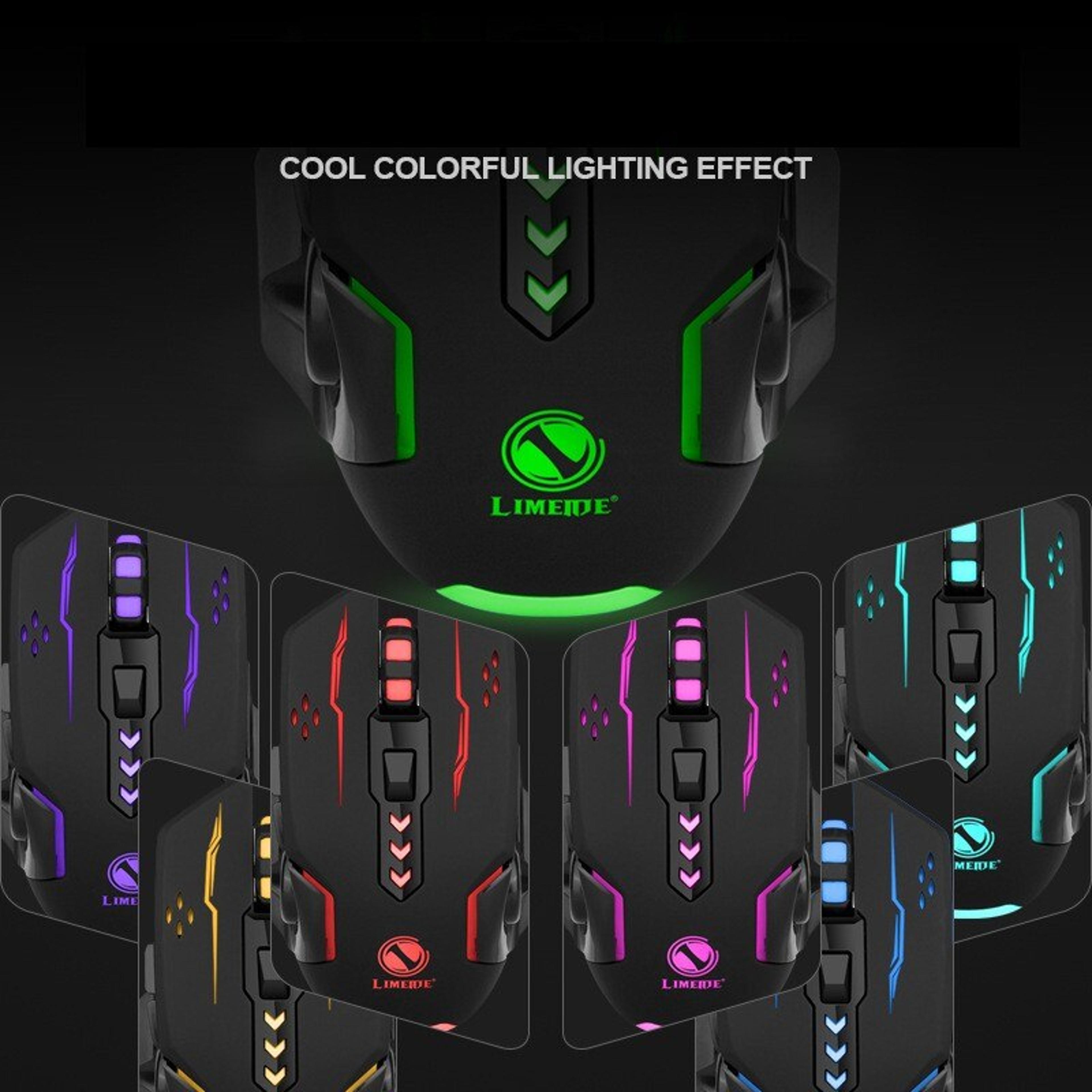 USB Wired Gaming Mouse RGB Optical Gaming Mouse With Adjustable DPI For PC 2
