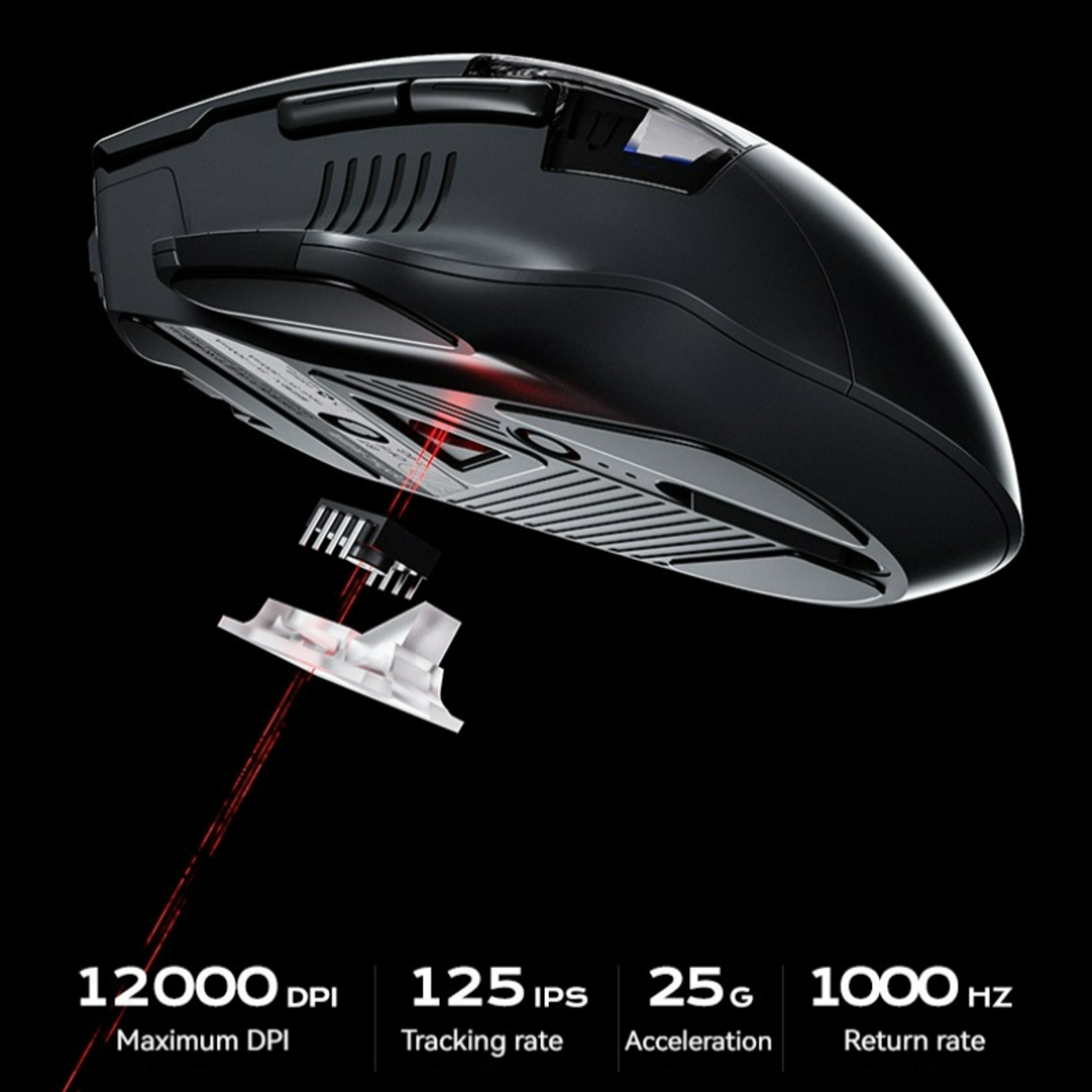 RGB Gaming Mouse DPI Ergonomic Three Mode Wireless Macro Programmable Mouse 2