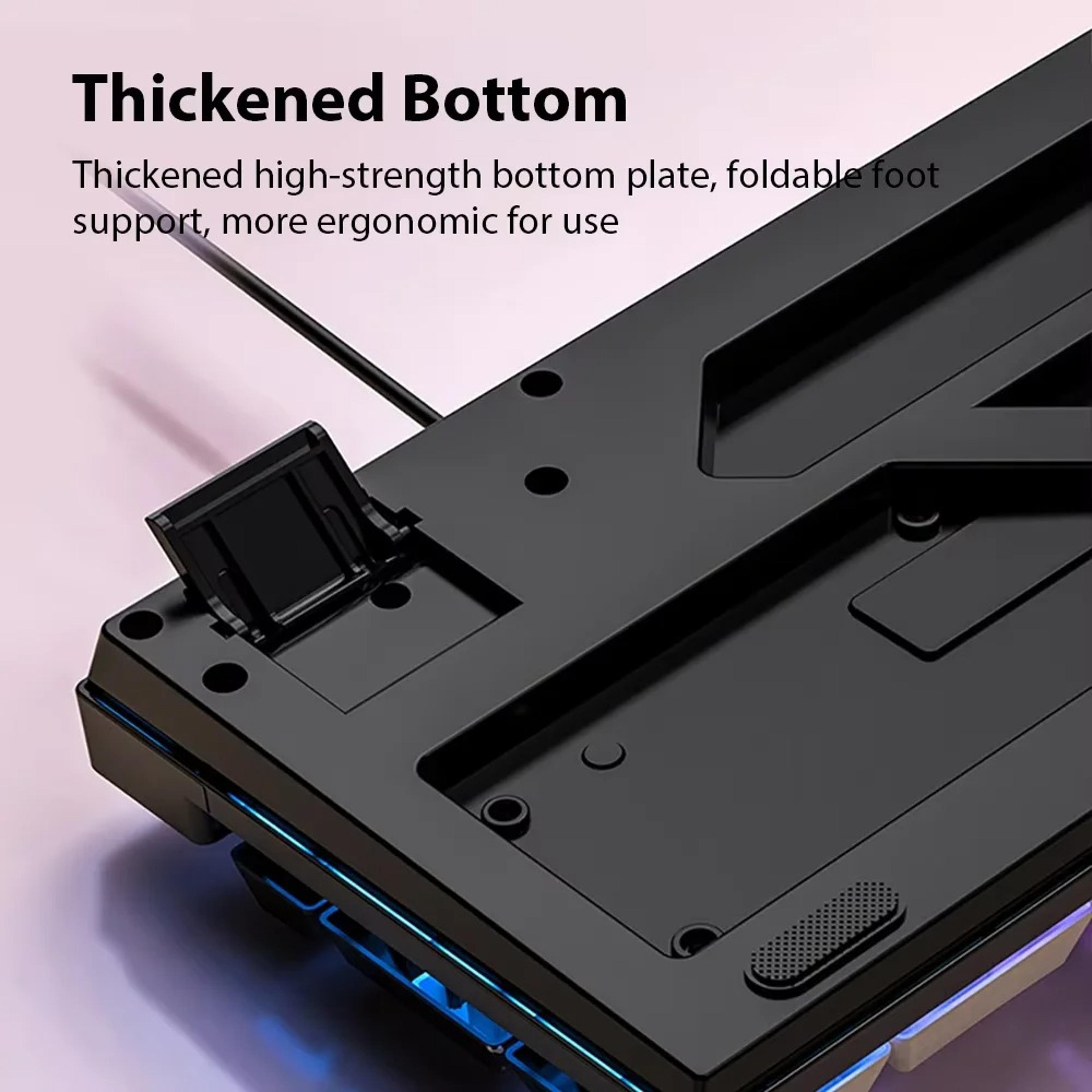Key Backlit Mechanical Gaming Keyboard Wired Waterproof For PC Laptop 5