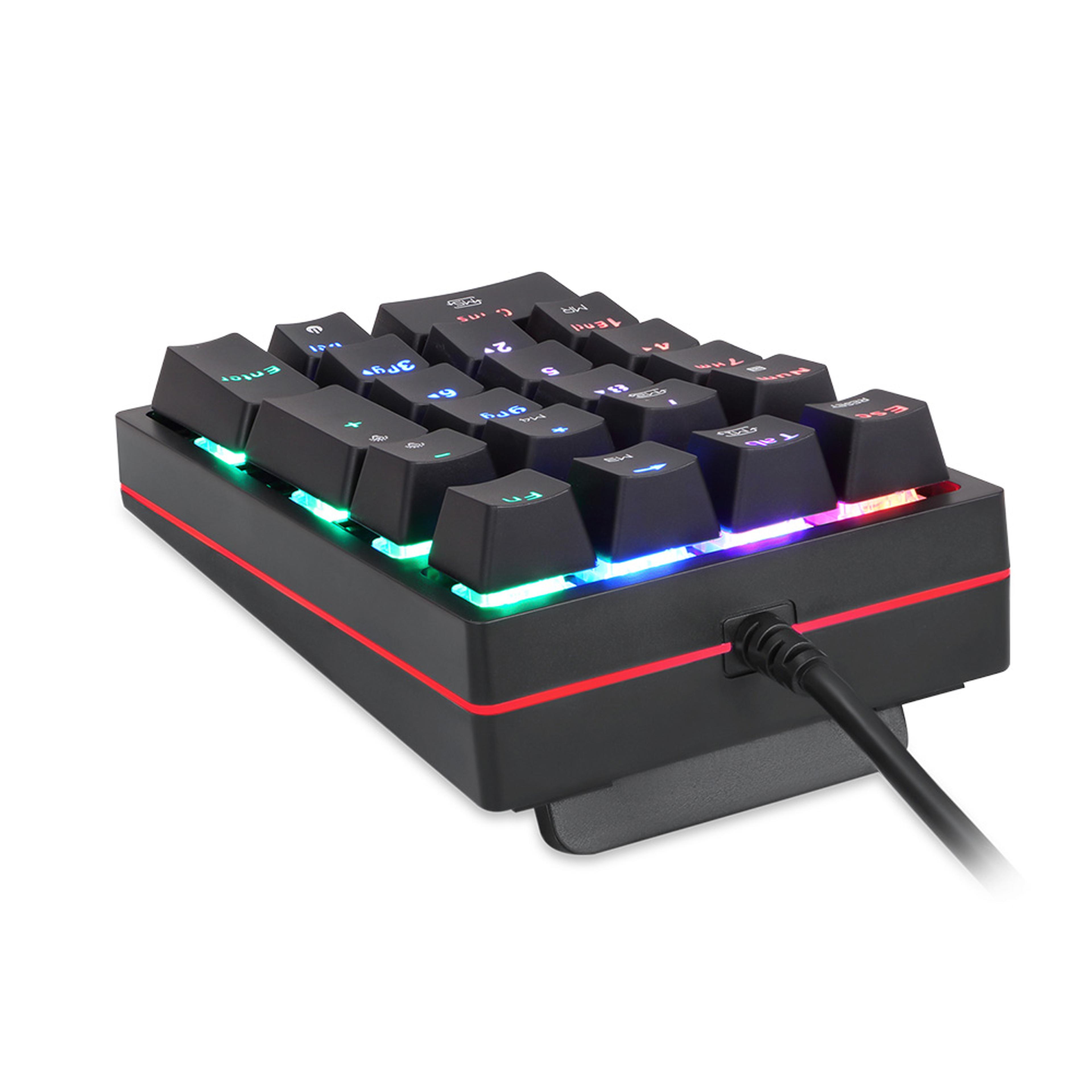 Mechanical Numeric Keypad RGB Numpad Wired Key Gaming Keyboard For PC And Laptop 2