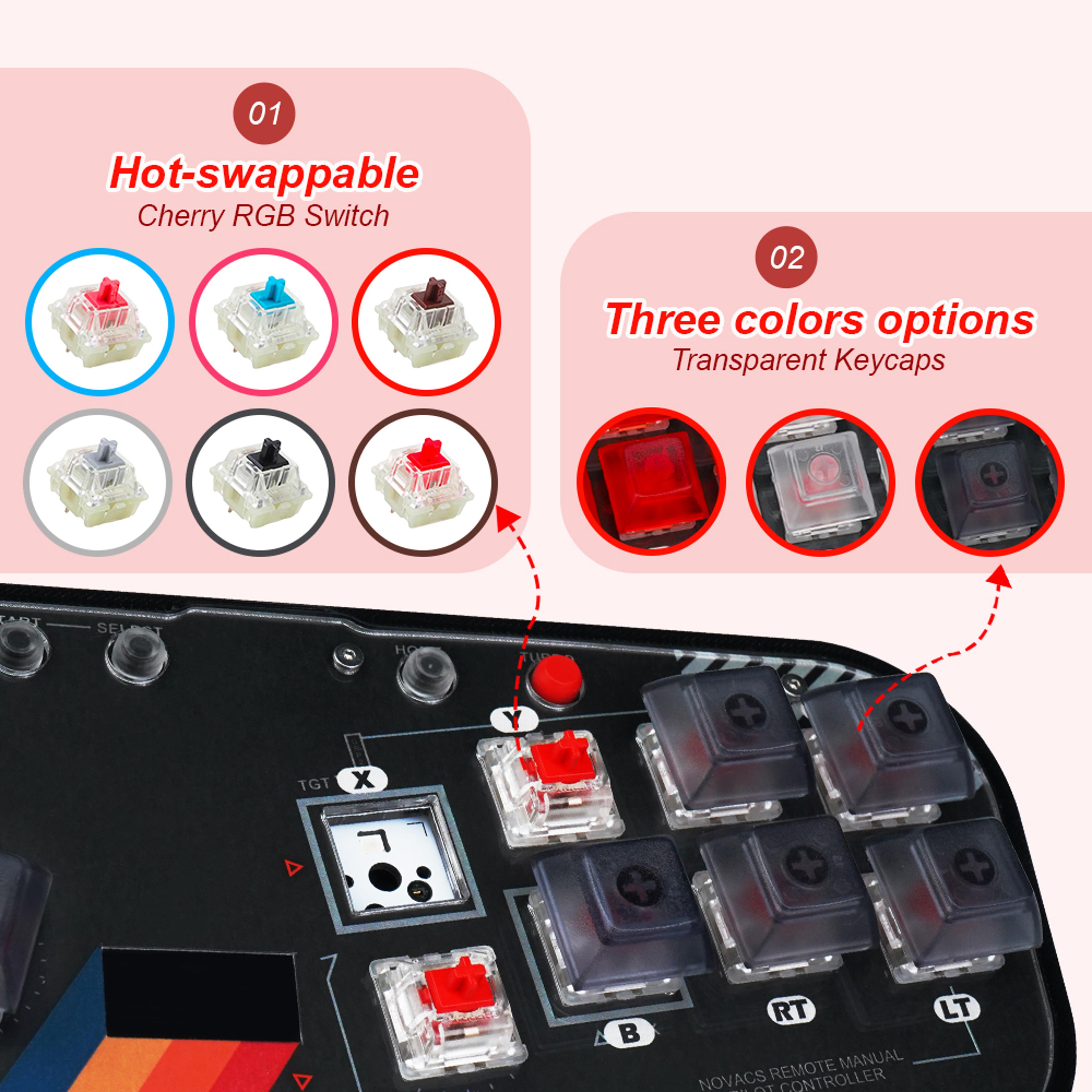 Pro RGB HitBox Arcade Controller With Cherry Switches For PC  Android 4