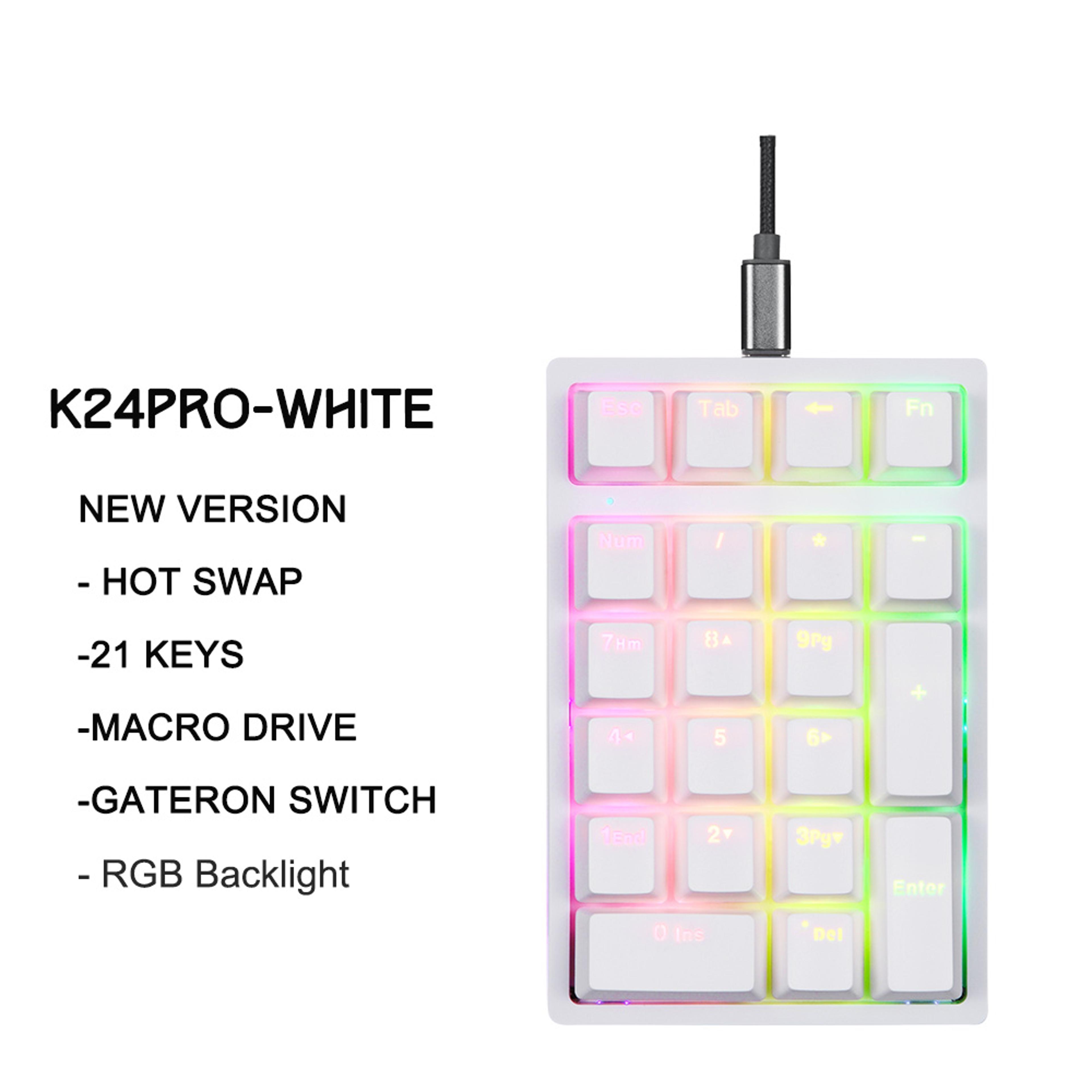 Motospeed Pro Mechanical Numeric Keypad Hot Swappable Programmable Gaming Numpad 5