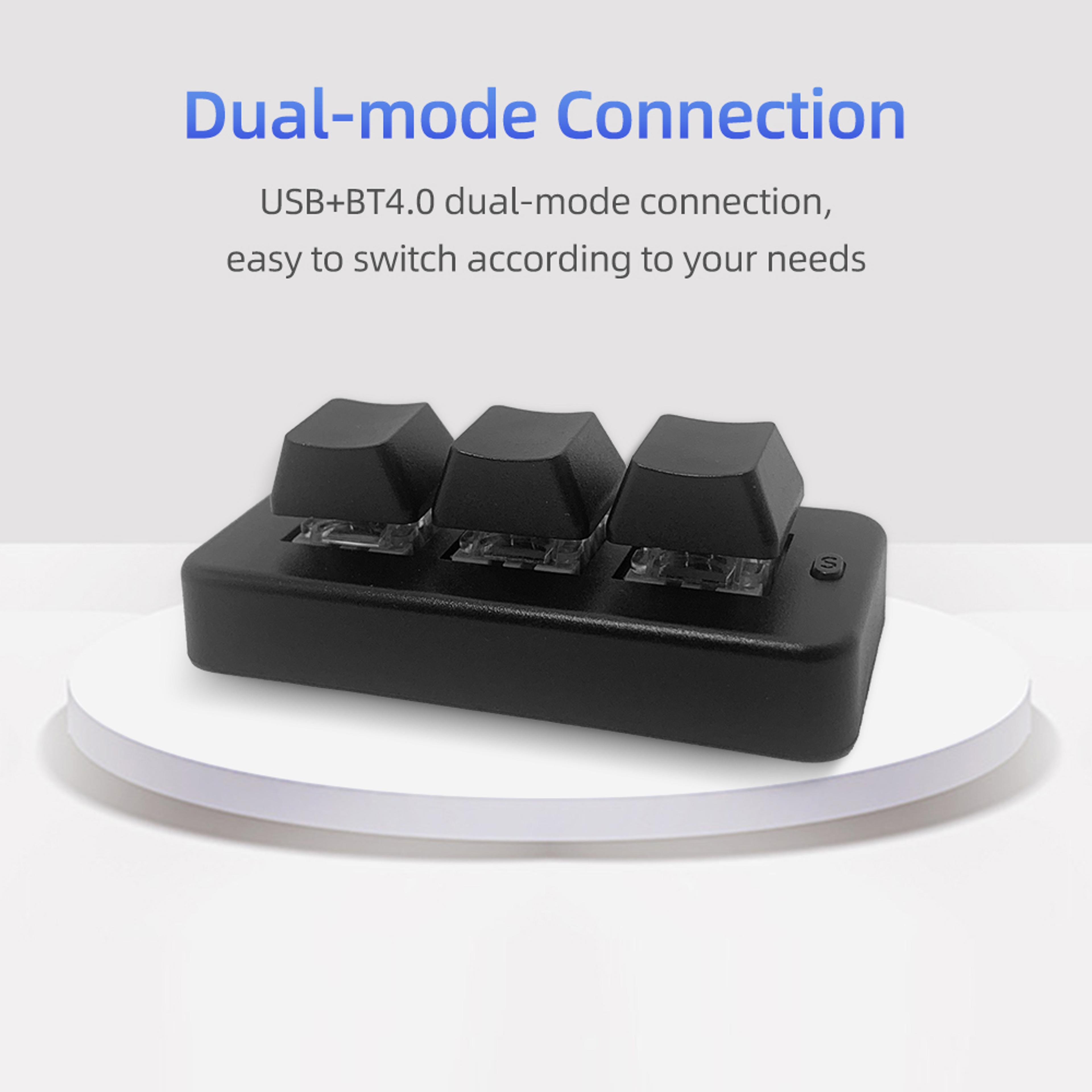 Mini Mechanical Macro Keypad With Bluetooth  USB Connectivity 3