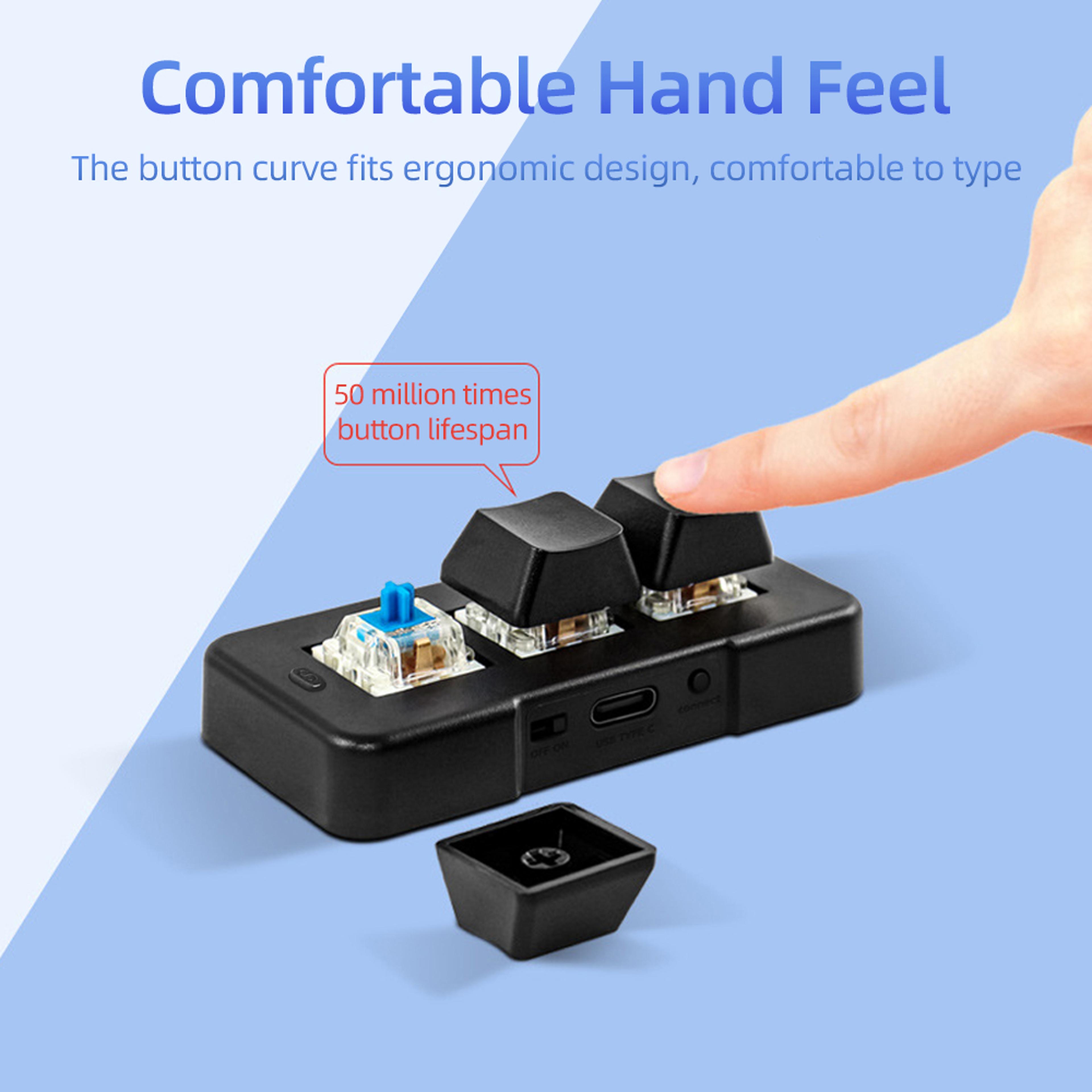 Mini Mechanical Macro Keypad With Bluetooth  USB Connectivity 4