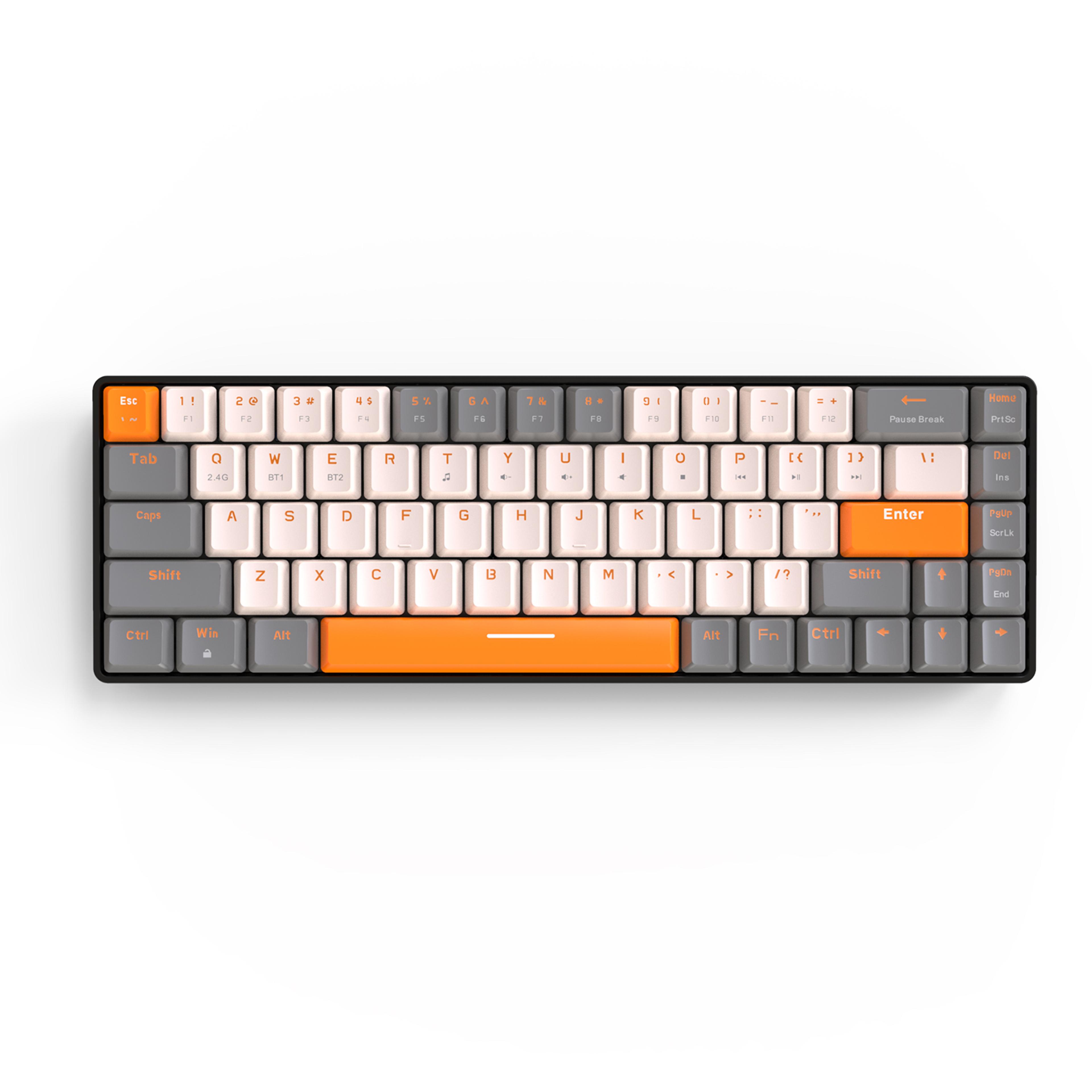 Wireless Mechanical Keyboard Bluetooth Hot Swappable Compact Gaming Keyboard 1