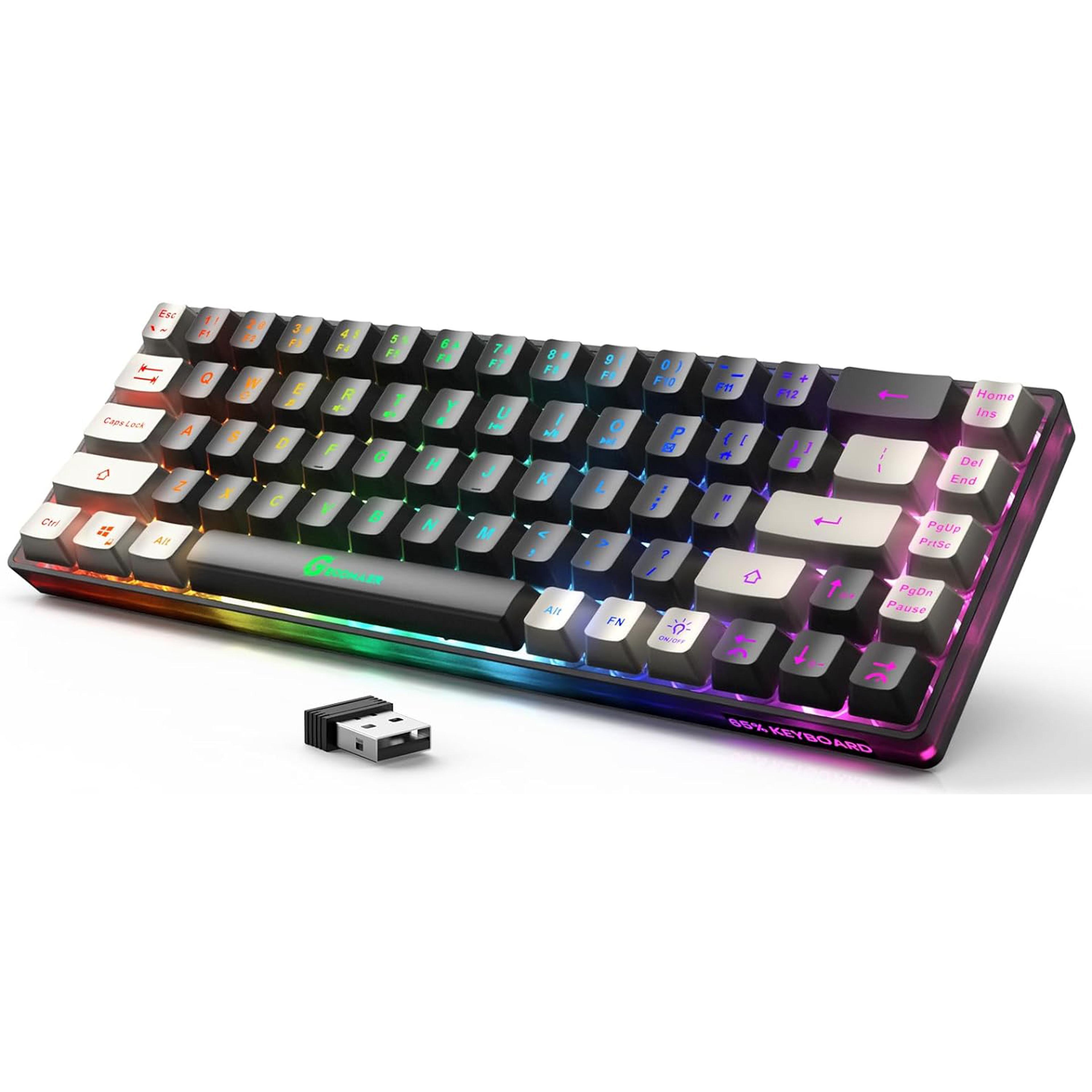 StealthGlow Wireless Gaming Keyboard With Rechargeable RGB Backlight 5