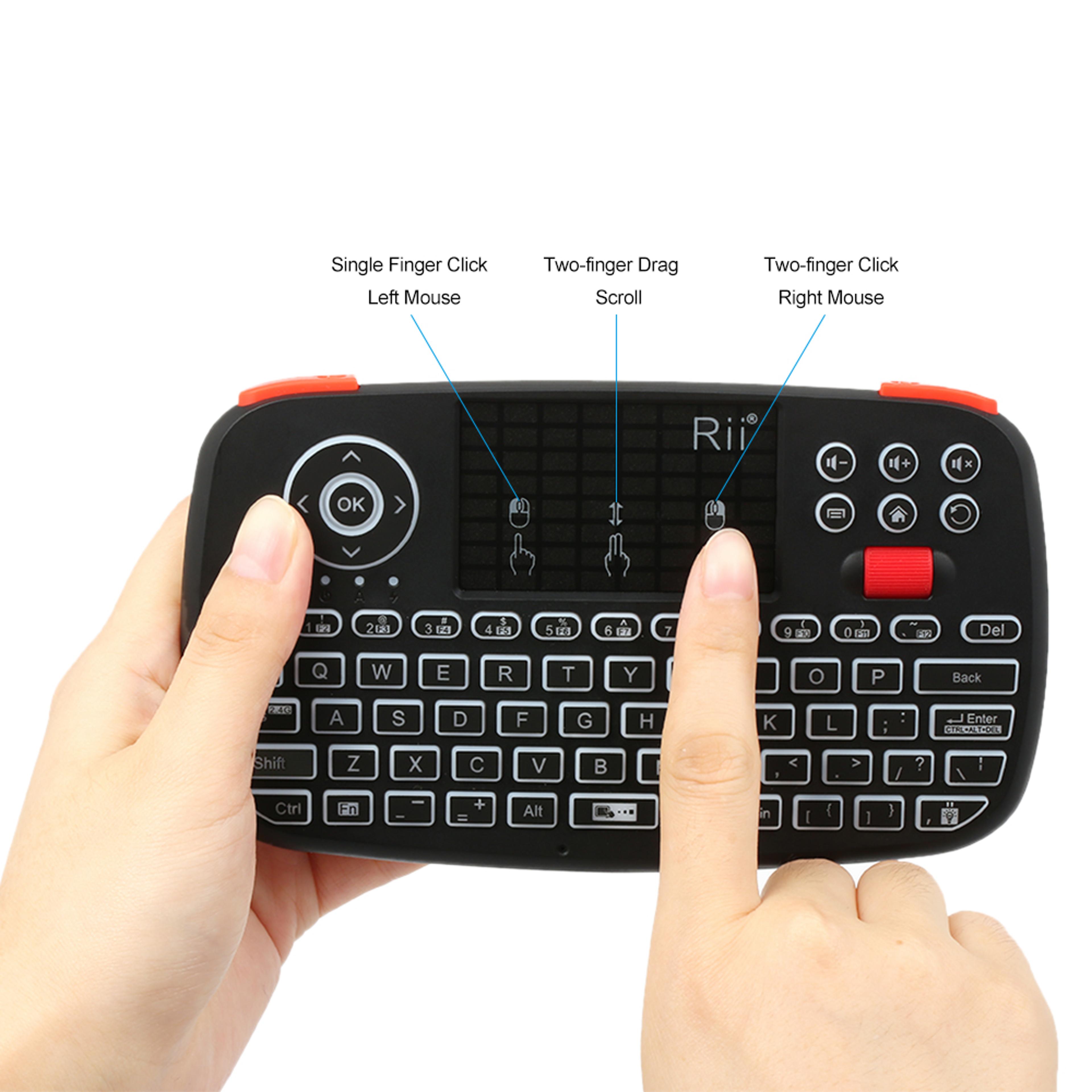 Mini Wireless Keyboard With Touchpad  Backlit Remote For Smart TV PC And Windows 5