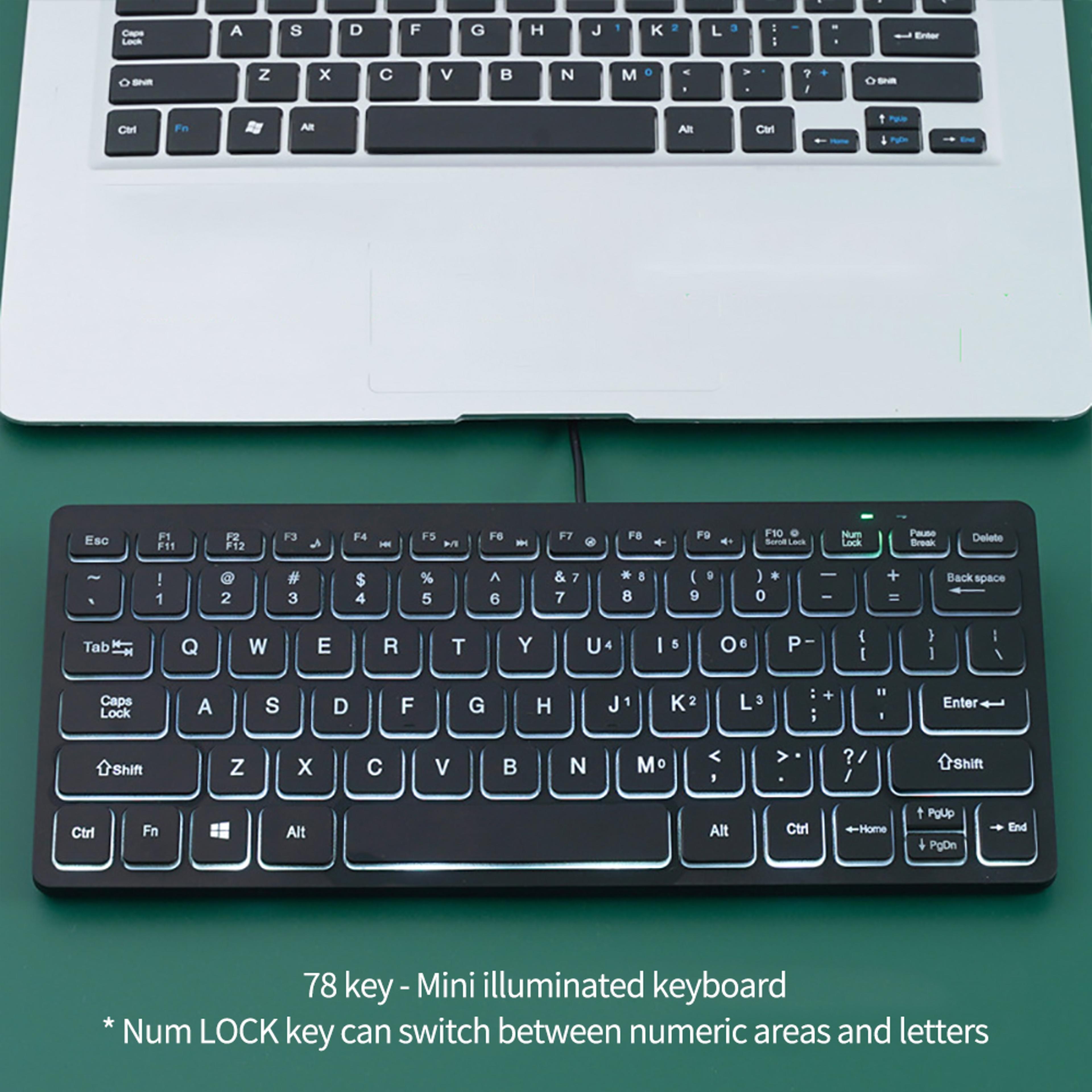 Portable Wired Mini USB Keyboard Compact External Keyboard For Laptop And PC 3