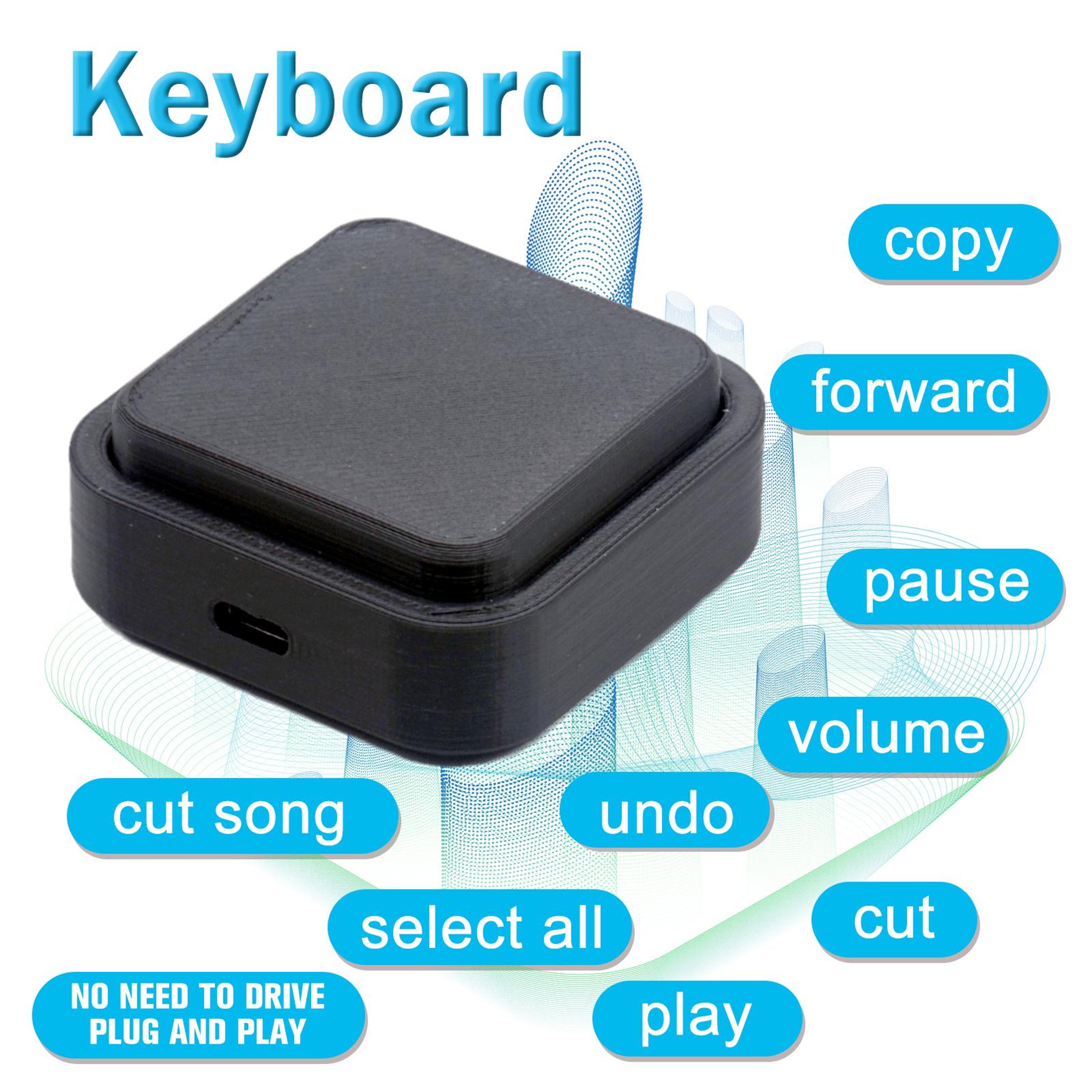 One Key USB Programmable Macro Keypad Custom Shortcut Keyboard For PC Gaming And Productivity 3