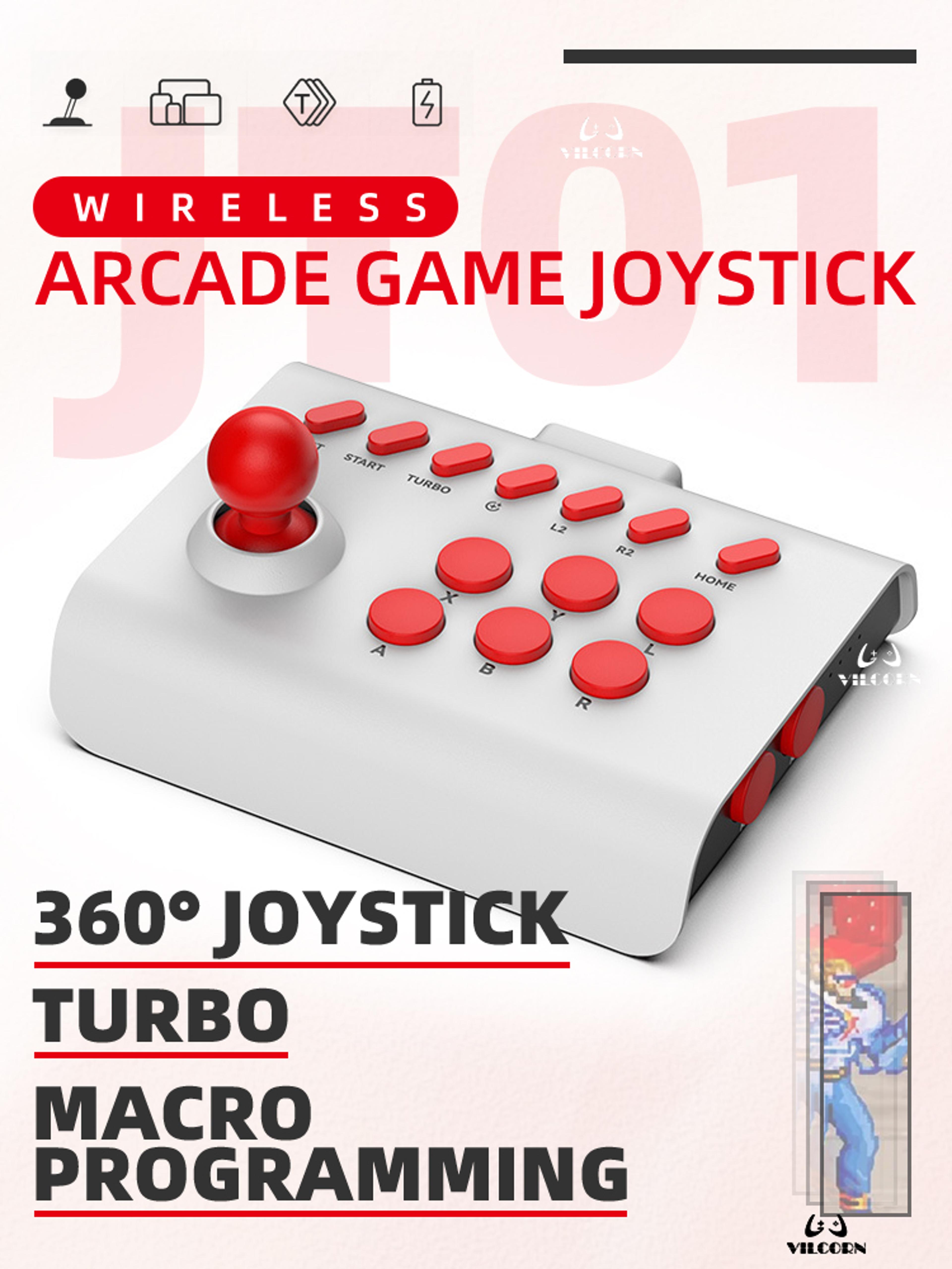 Pro Wireless Fighting Game Controller For PC Switch Android  IOS 7