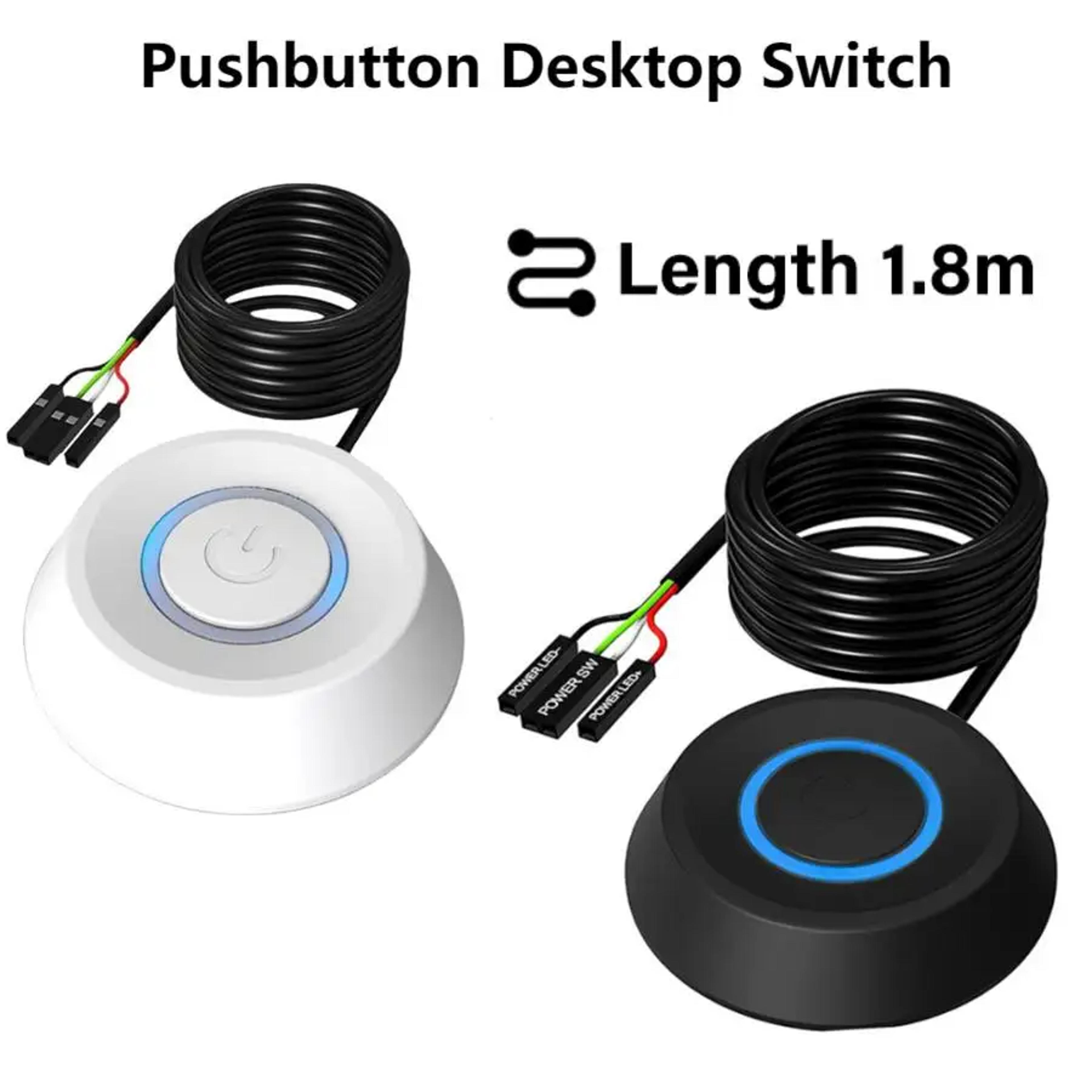 EasyReach PC Power Switch With LED Light External Power Button Extension 6