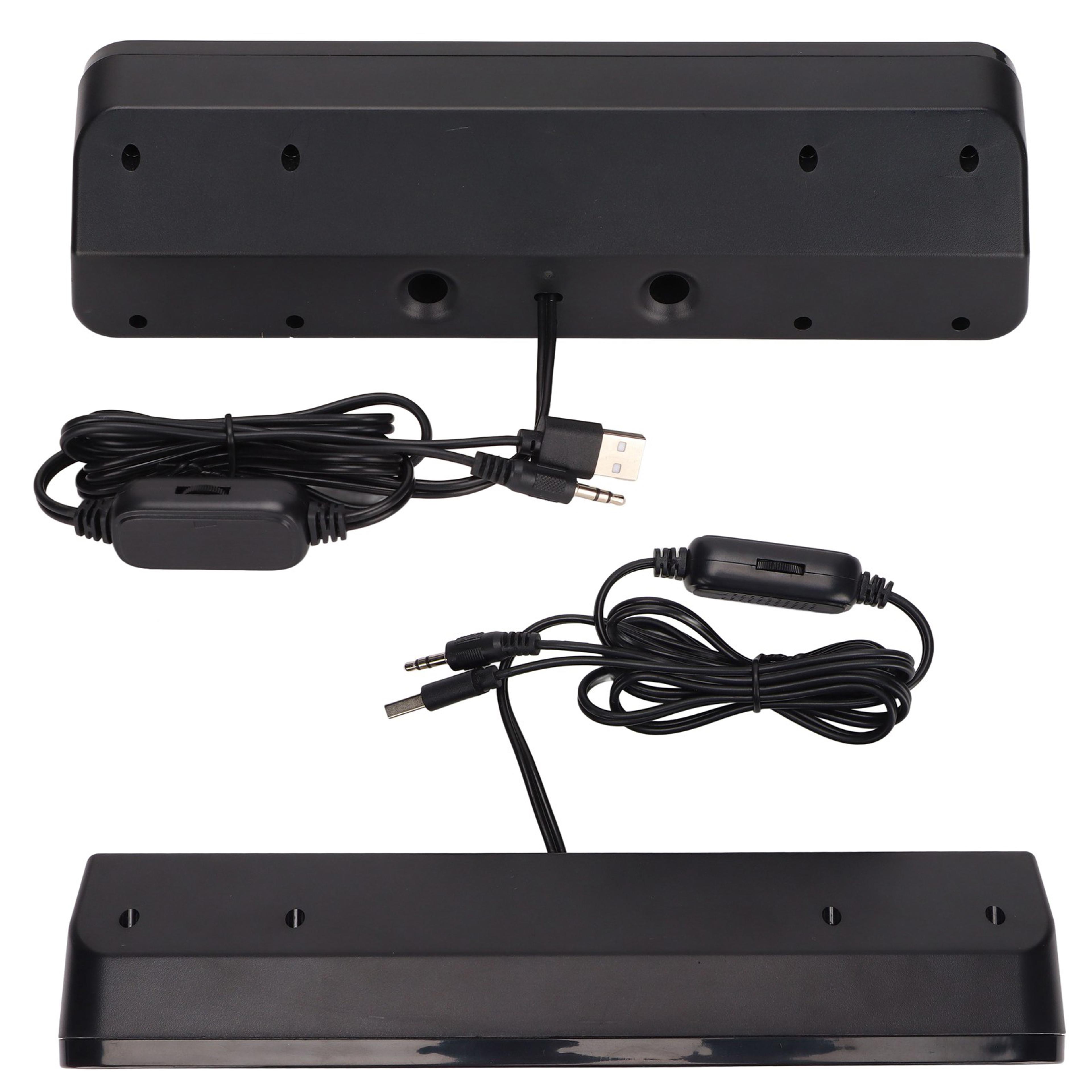 HiFi USB Desktop Speaker For PC TV  Laptop With Stereo Sound And Audio Jack 3
