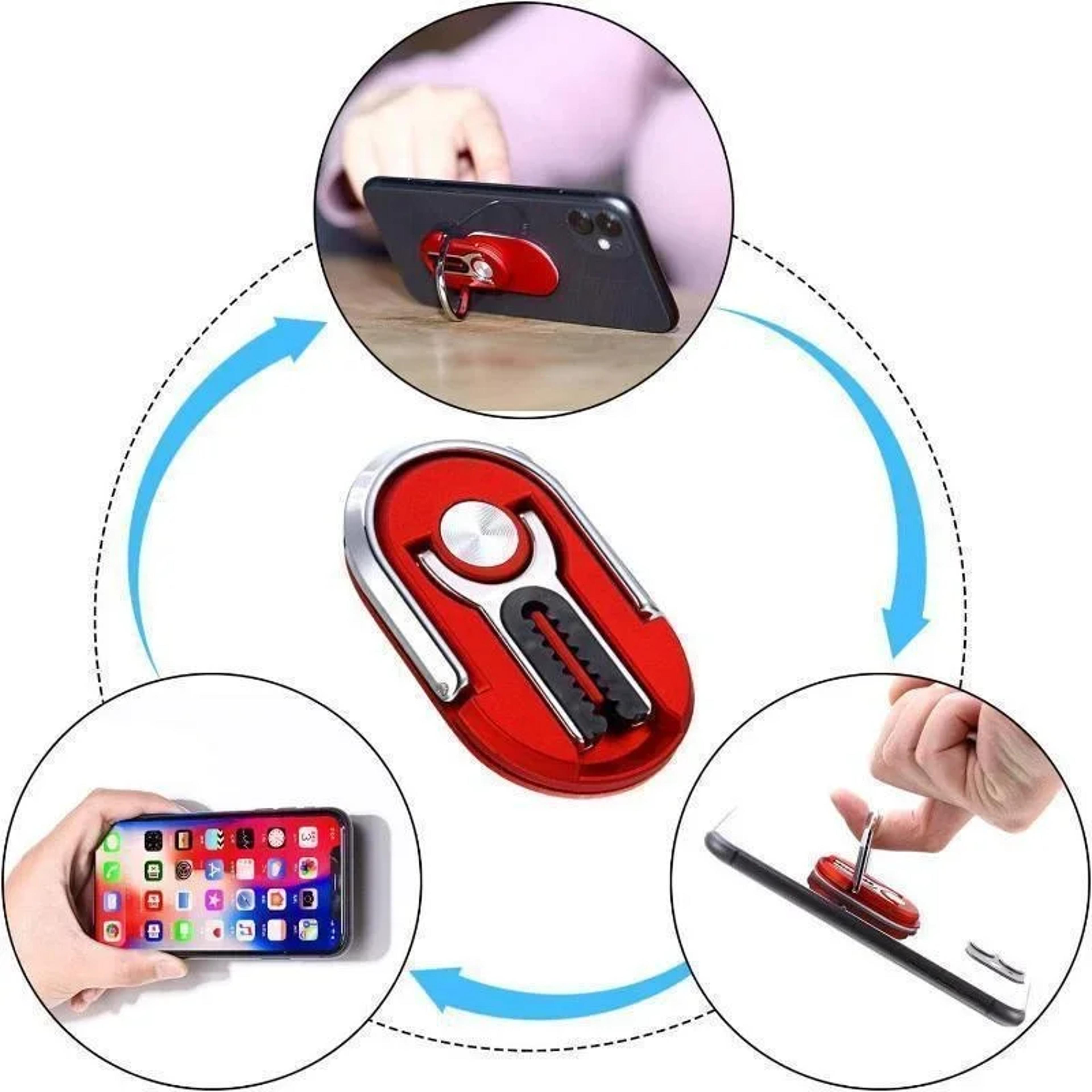 RingGrip Car Vent Phone Holder  Stand  Universal Car Phone Mount With Rotating Ring Grip 0