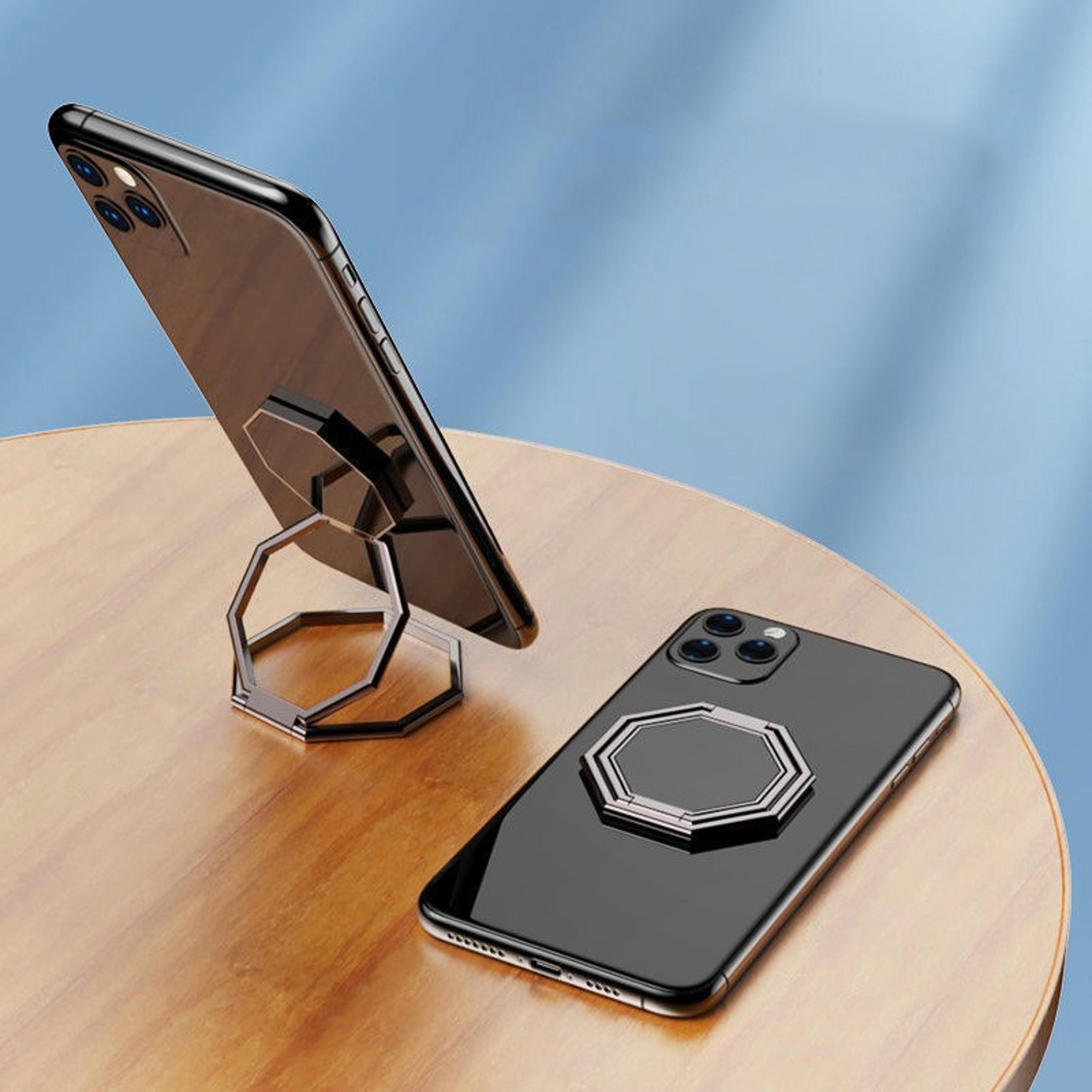 Rotating Foldable Phone Ring Holder Stand For Car And Desk Use 8