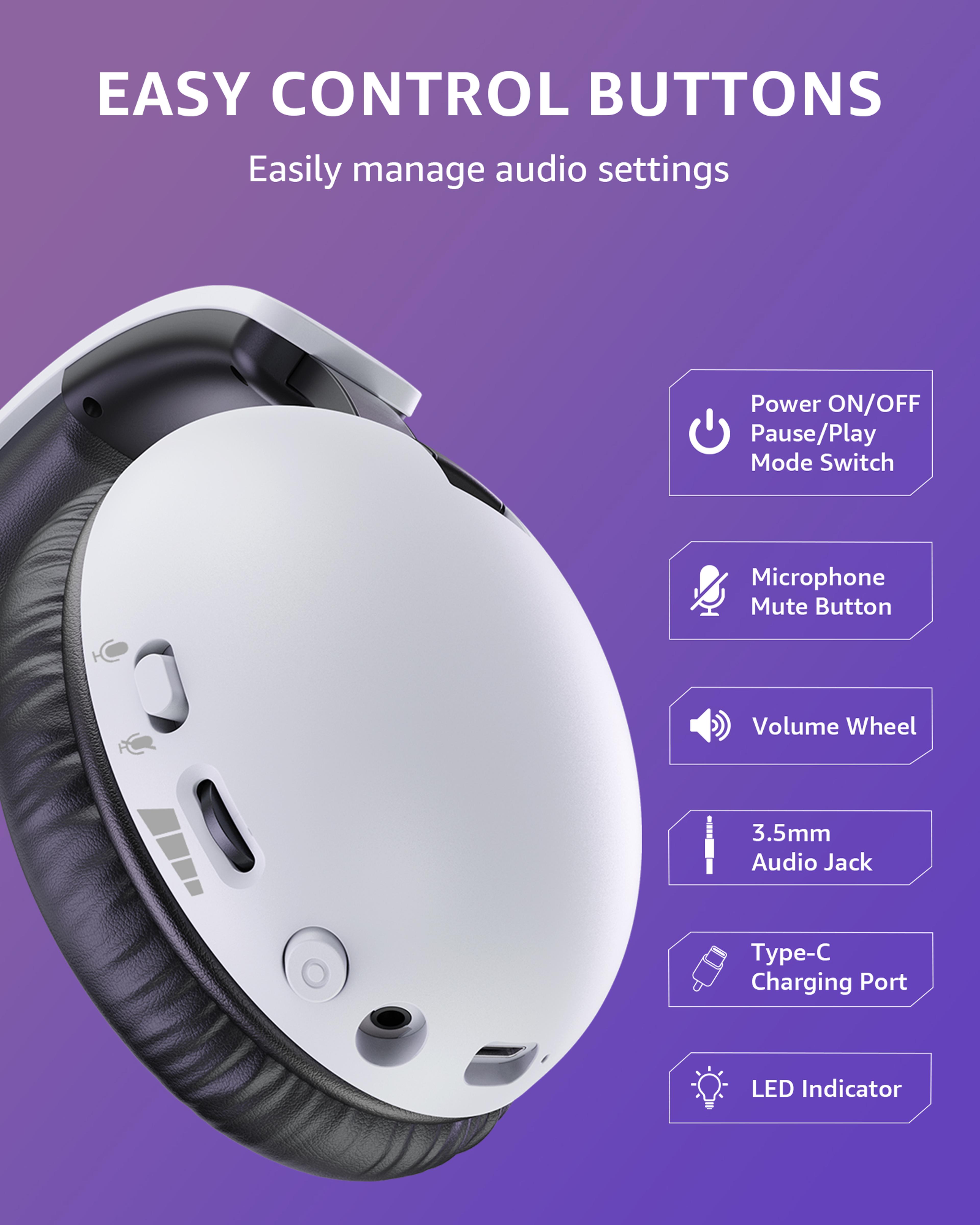 Wireless Gaming Headset With Mic For PS5 PC  Bluetooth Devices 7