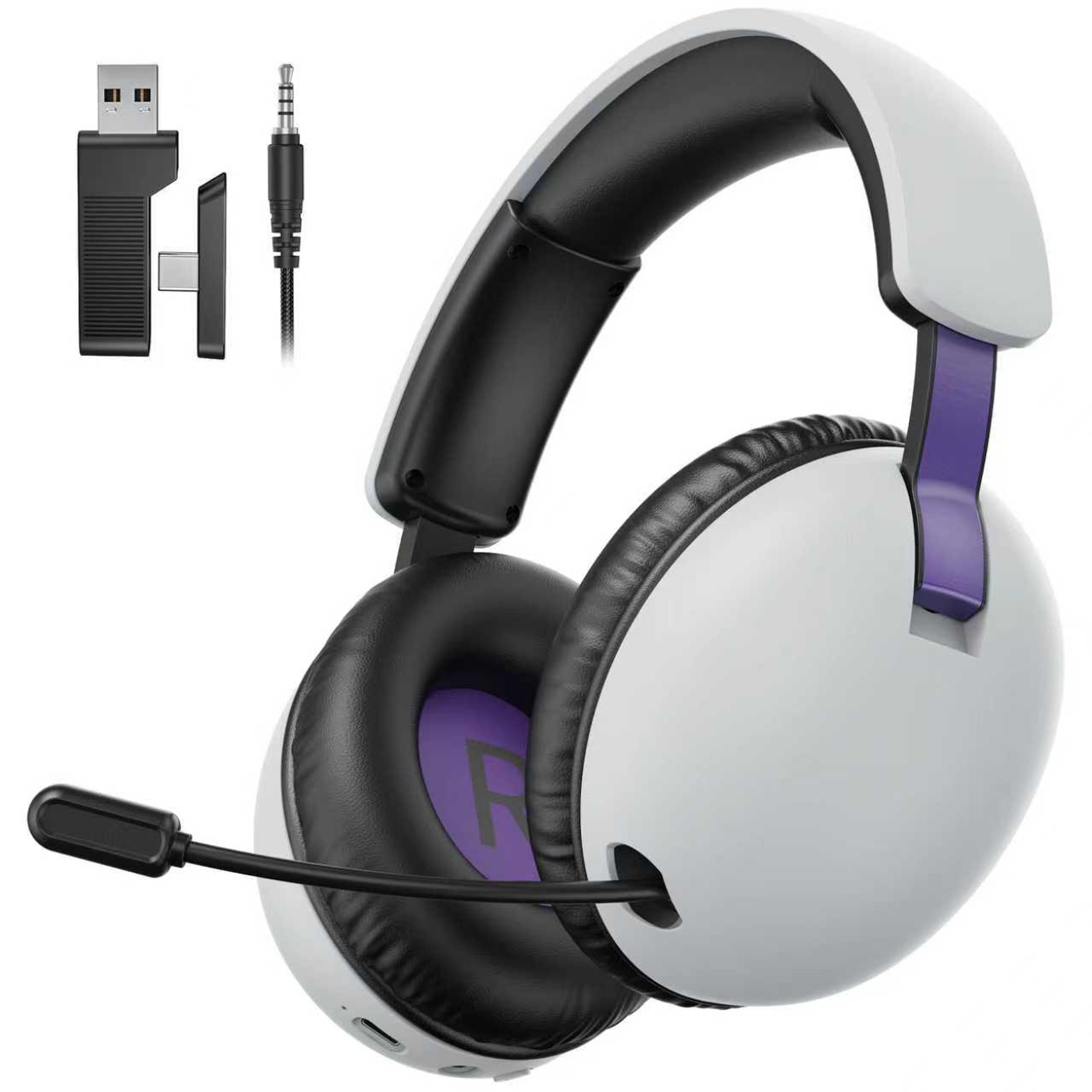 Wireless Gaming Headset With Mic For PS5 PC  Bluetooth Devices 3
