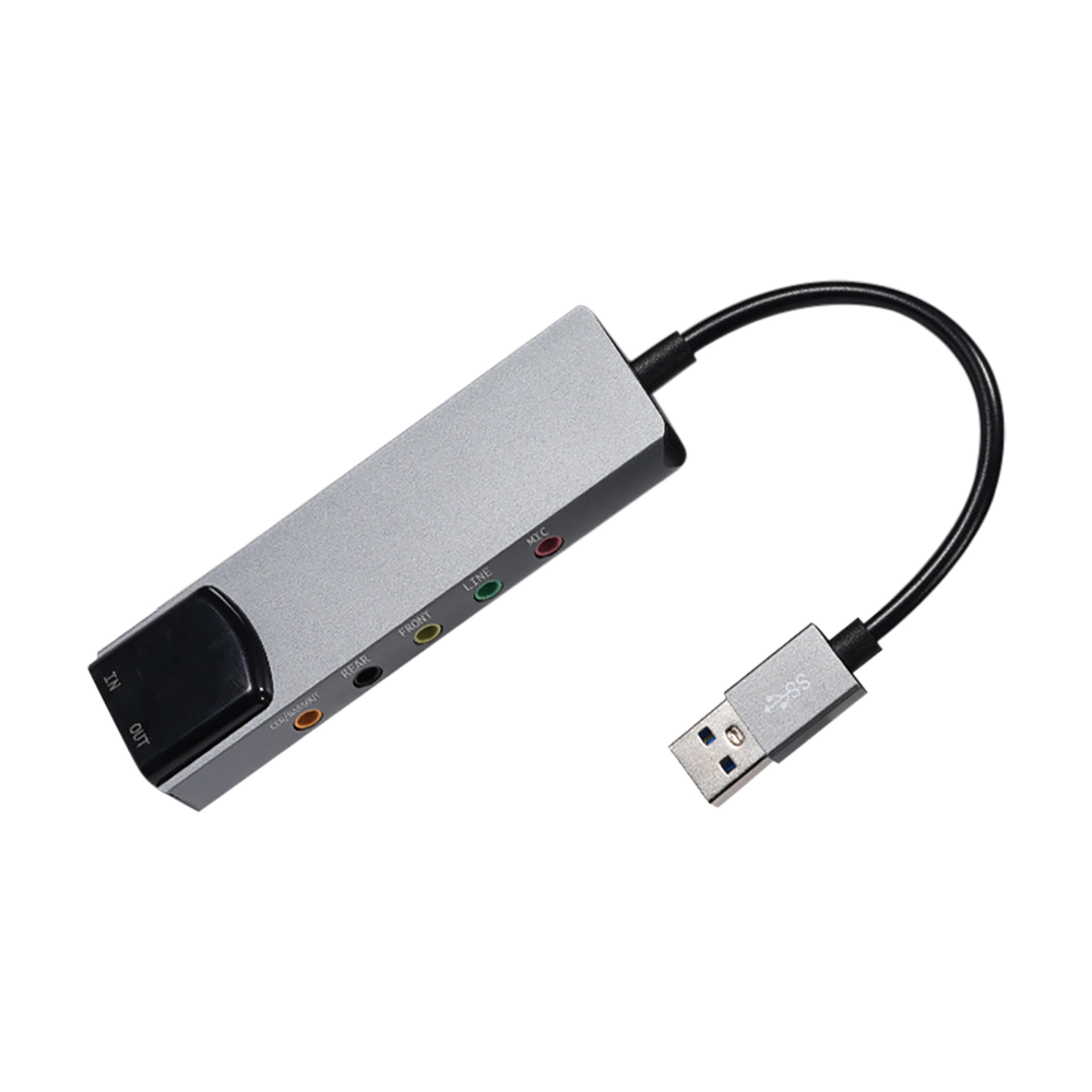 USB External Sound Card Audio Adapter With Optical Output For PC Laptop  Gaming 4