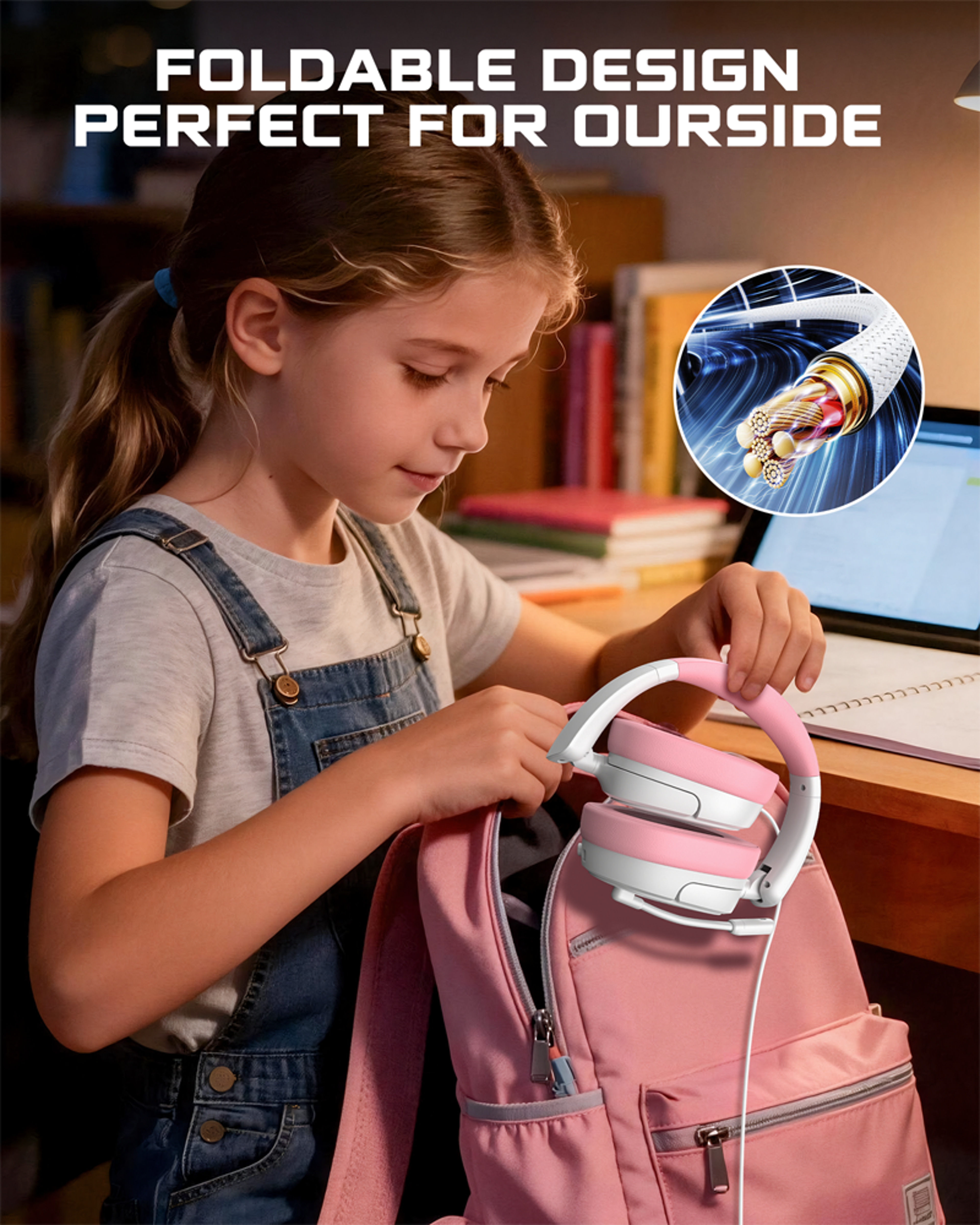Lightweight Gaming Headset With Noise Clear Mic For Switch  PC 7